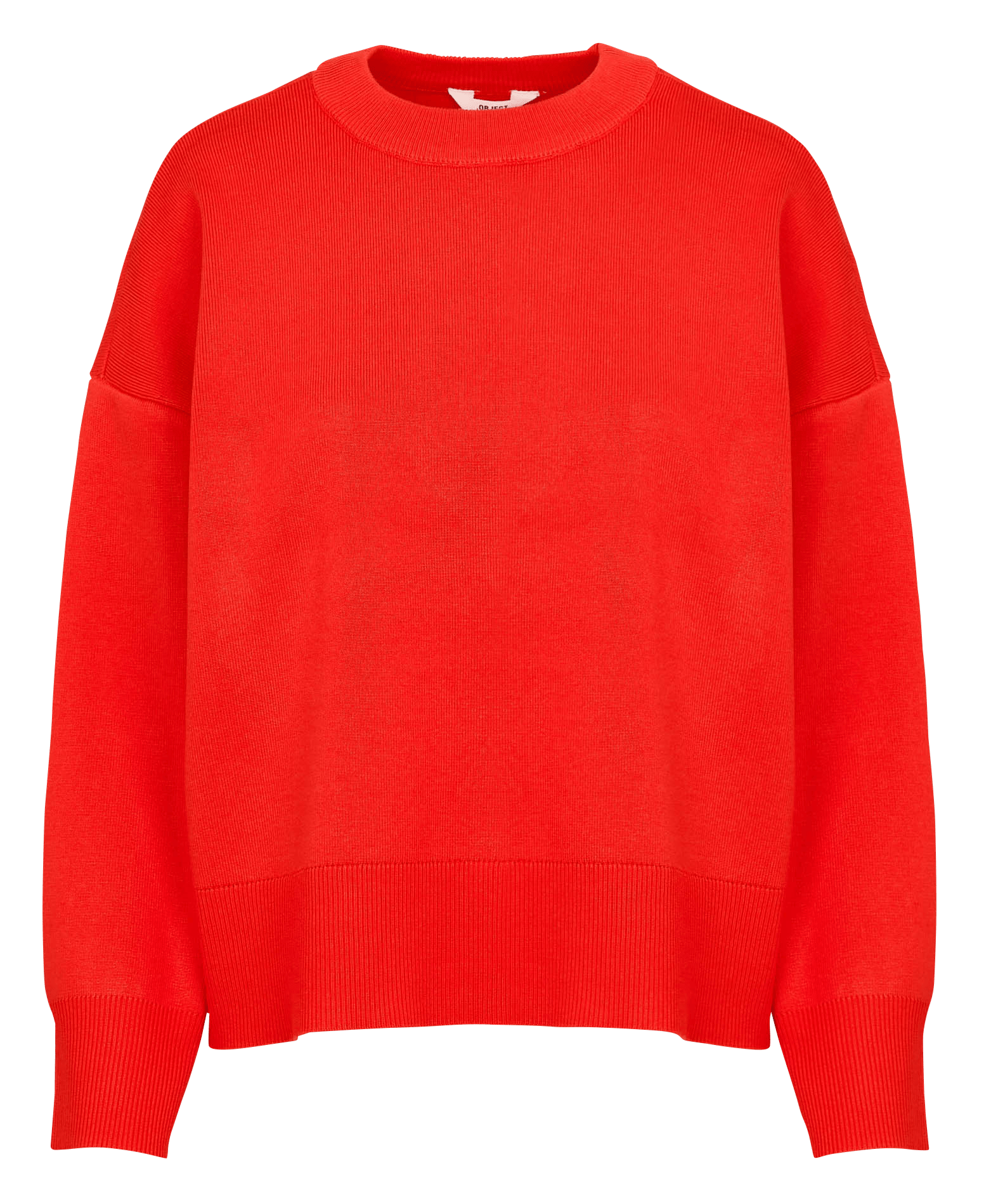 Gerade geschnittener Rundhalspullover OBJECT Orange