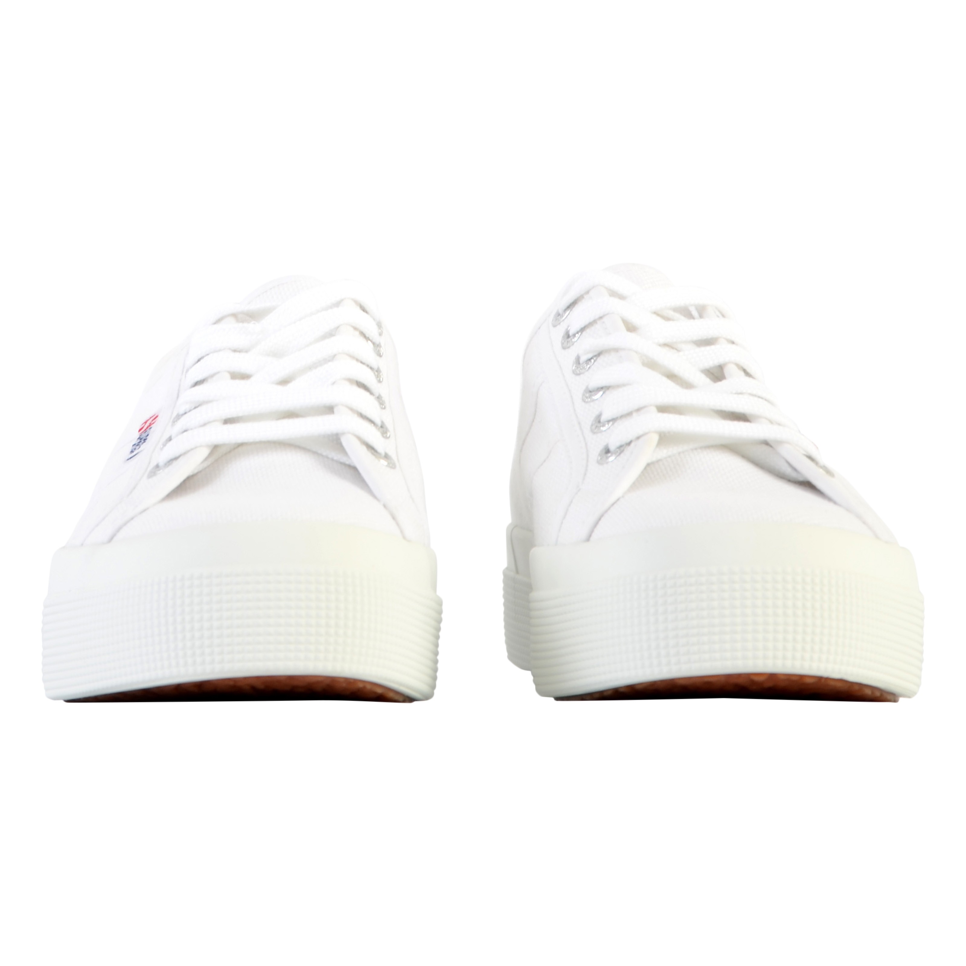Superga platform low-top lace-up sneakers SUPERGA White