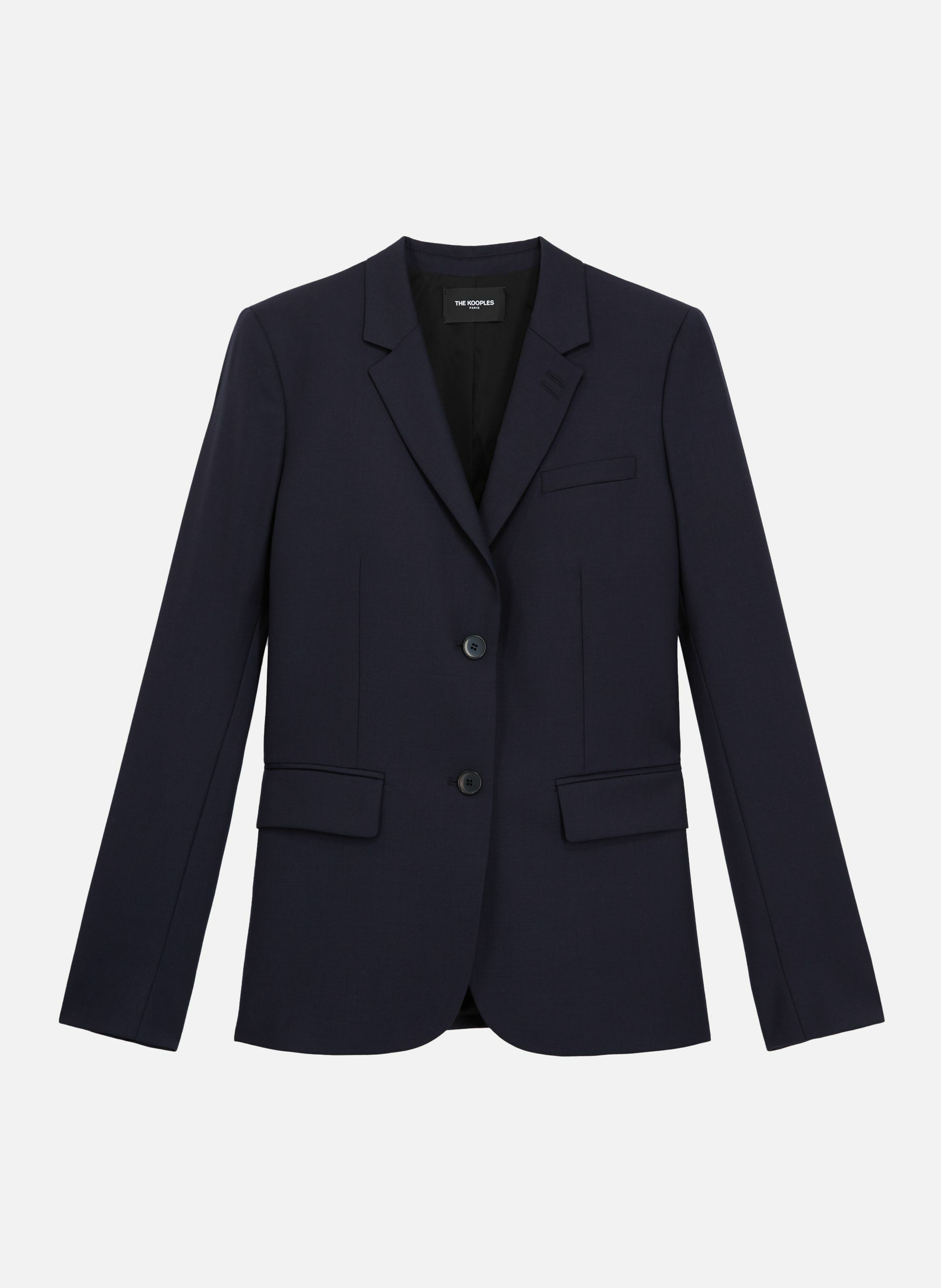 Fitted wool suit jacket THE KOOPLES Blue