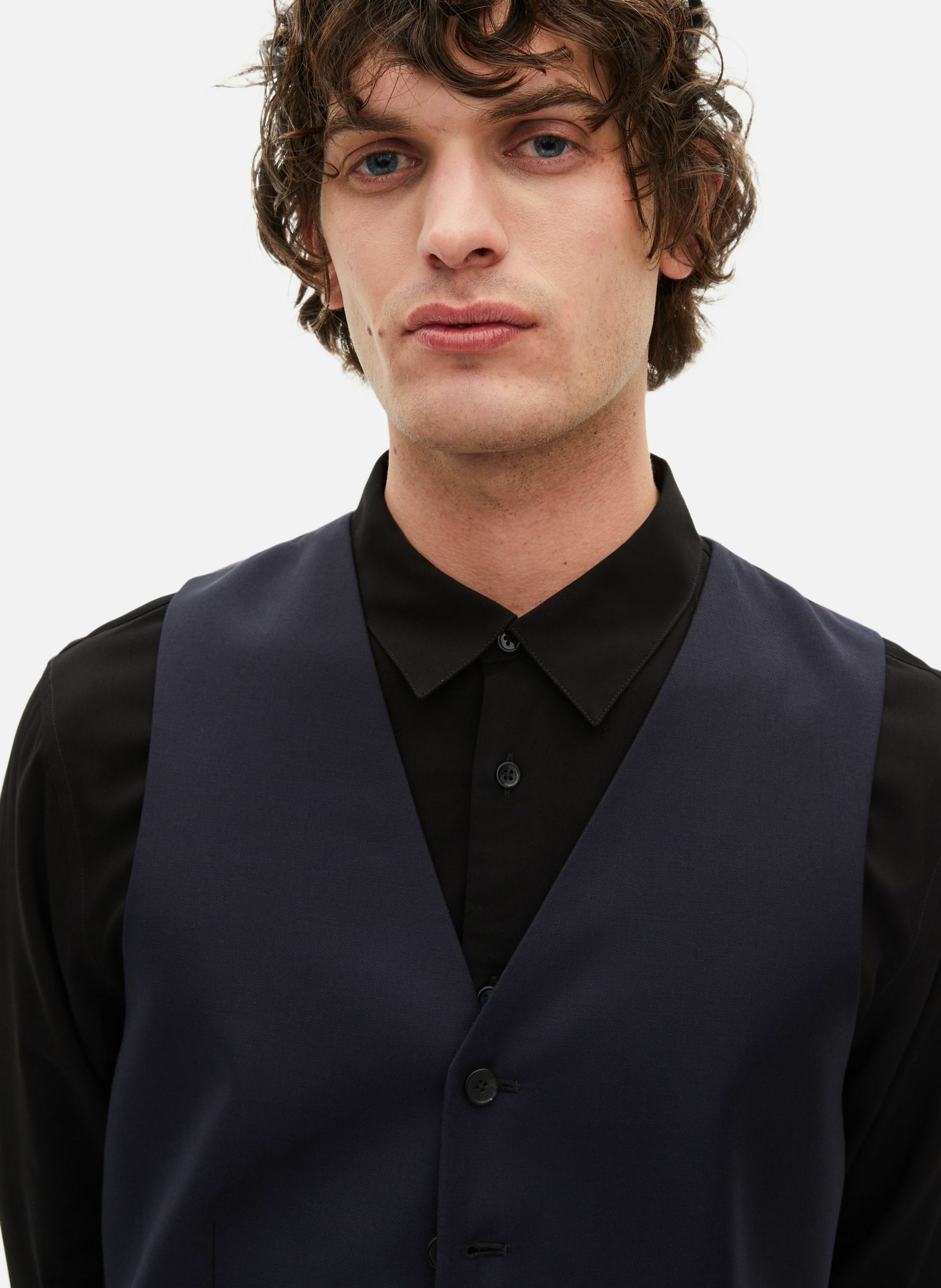 Tailored wool suit vest THE KOOPLES Blue