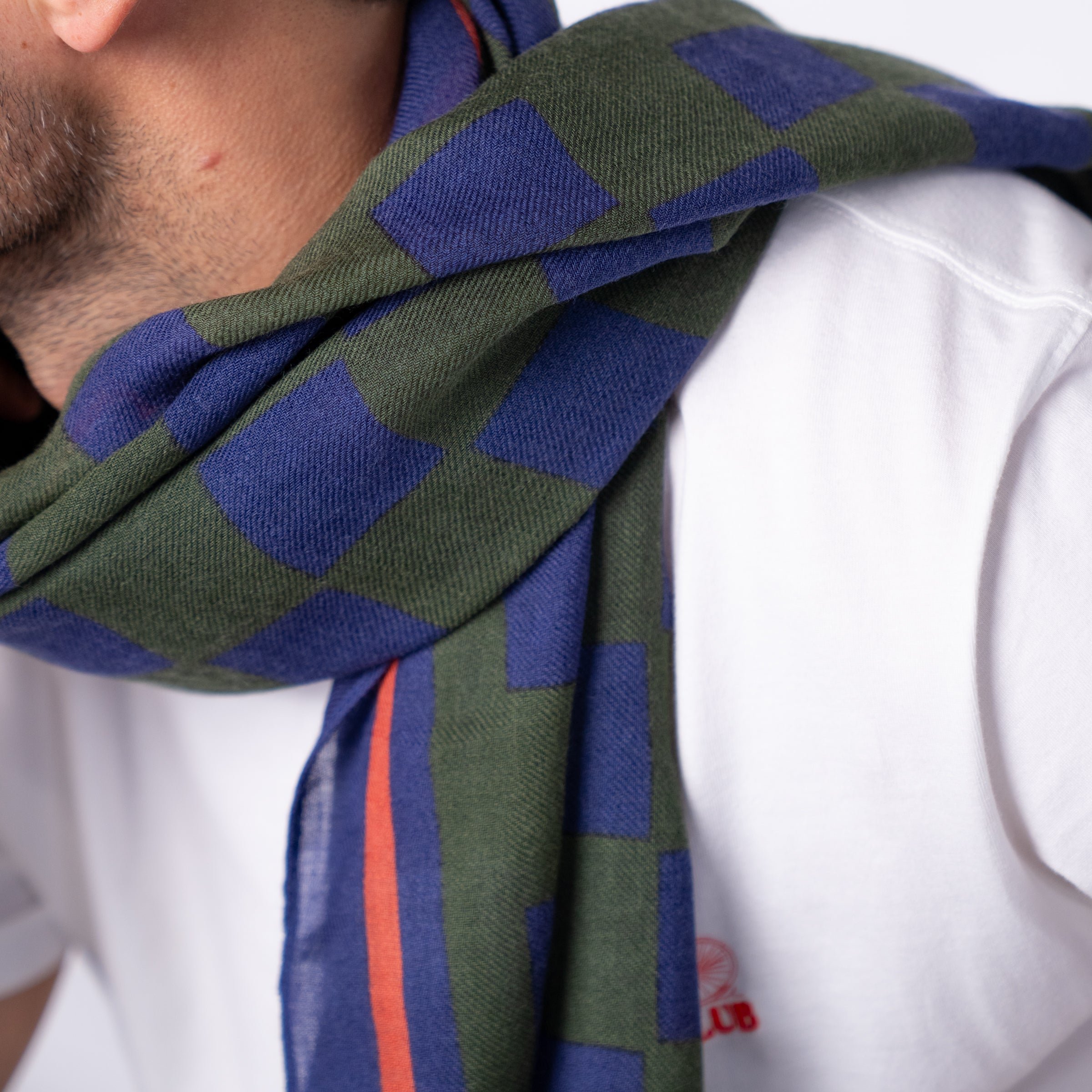 Floaty wool scarf BILLYBELT Blue