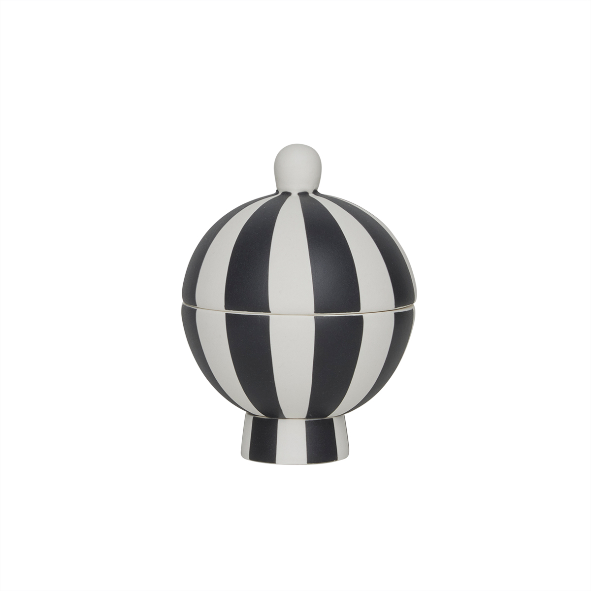 Stoneware candy jar OYOY LIVING DESIGN Black