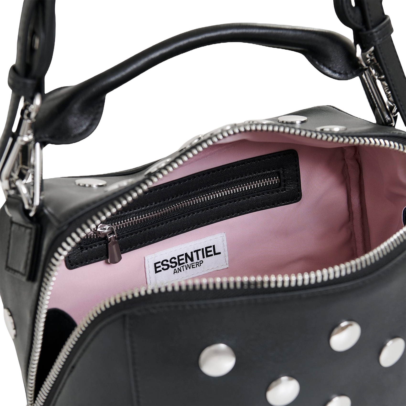 Sac bandoulière en cuir ESSENTIEL ANTWERP Noir