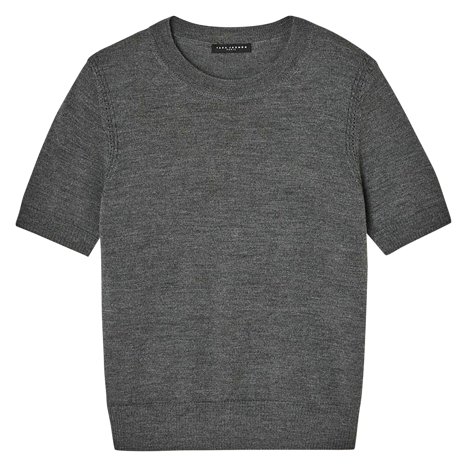 Pull col rond en laine TARA JARMON Gris