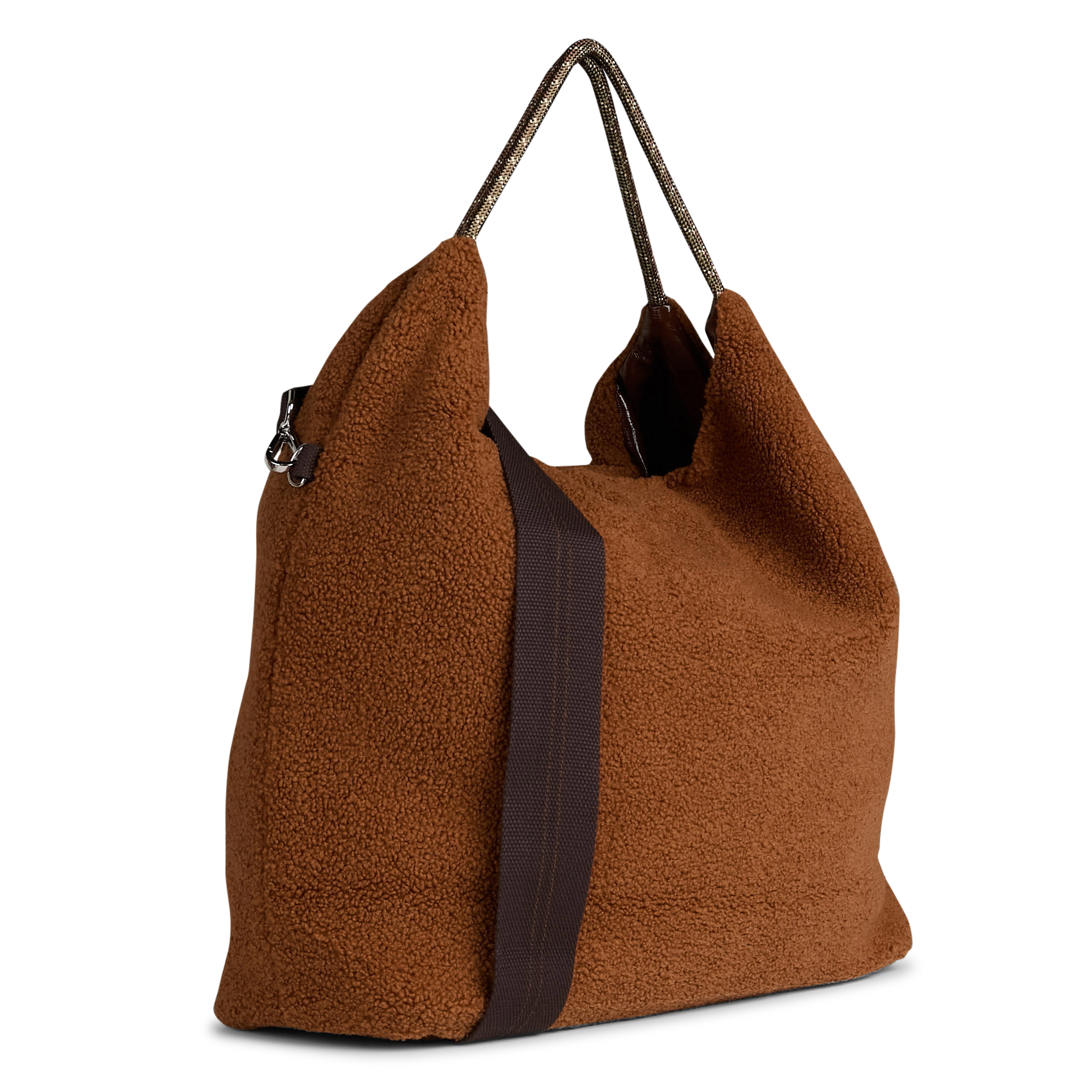 Schoudertas omkeerbaar effen BELLEROSE Bruin