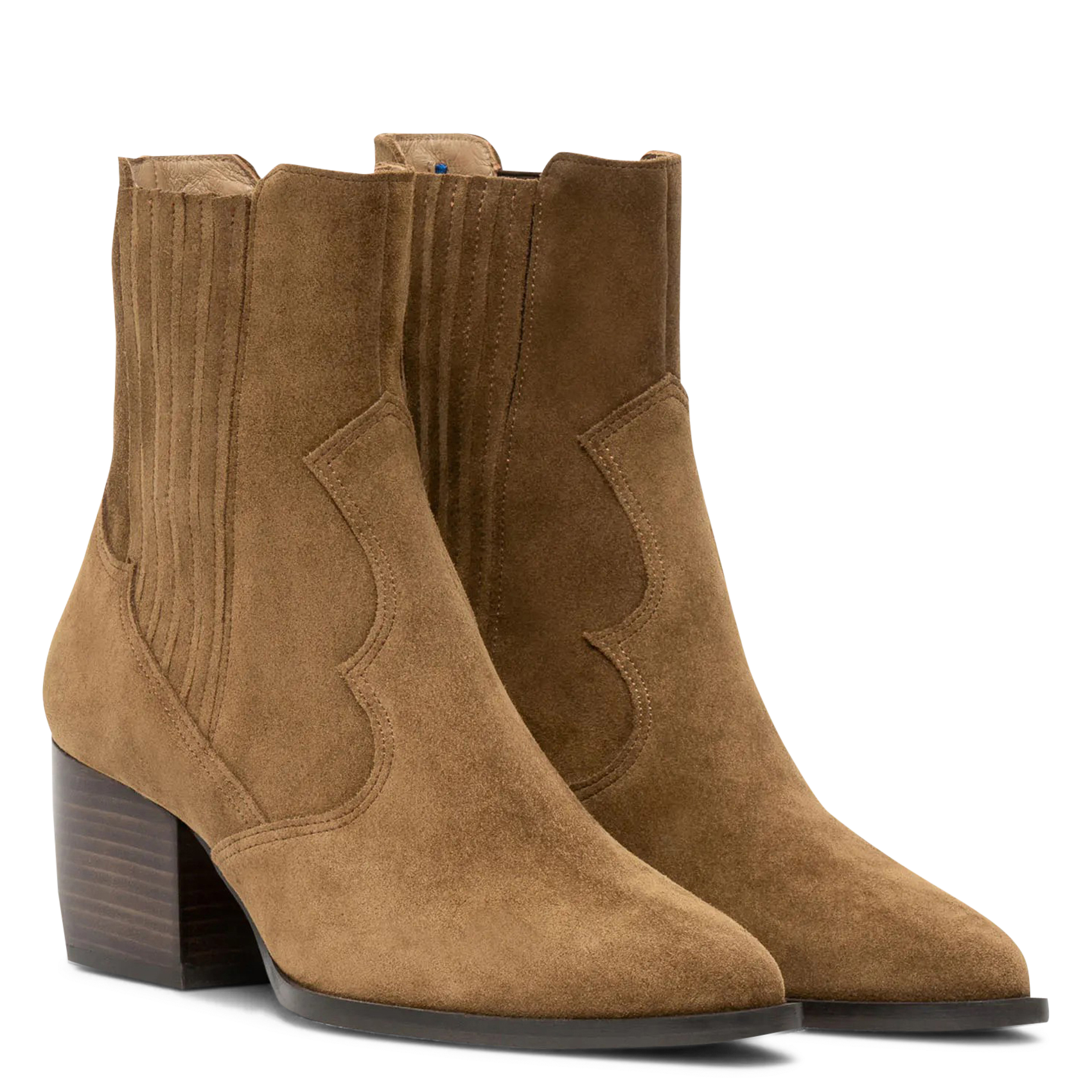 Bianca leather ankle boots BOCAGE Brown