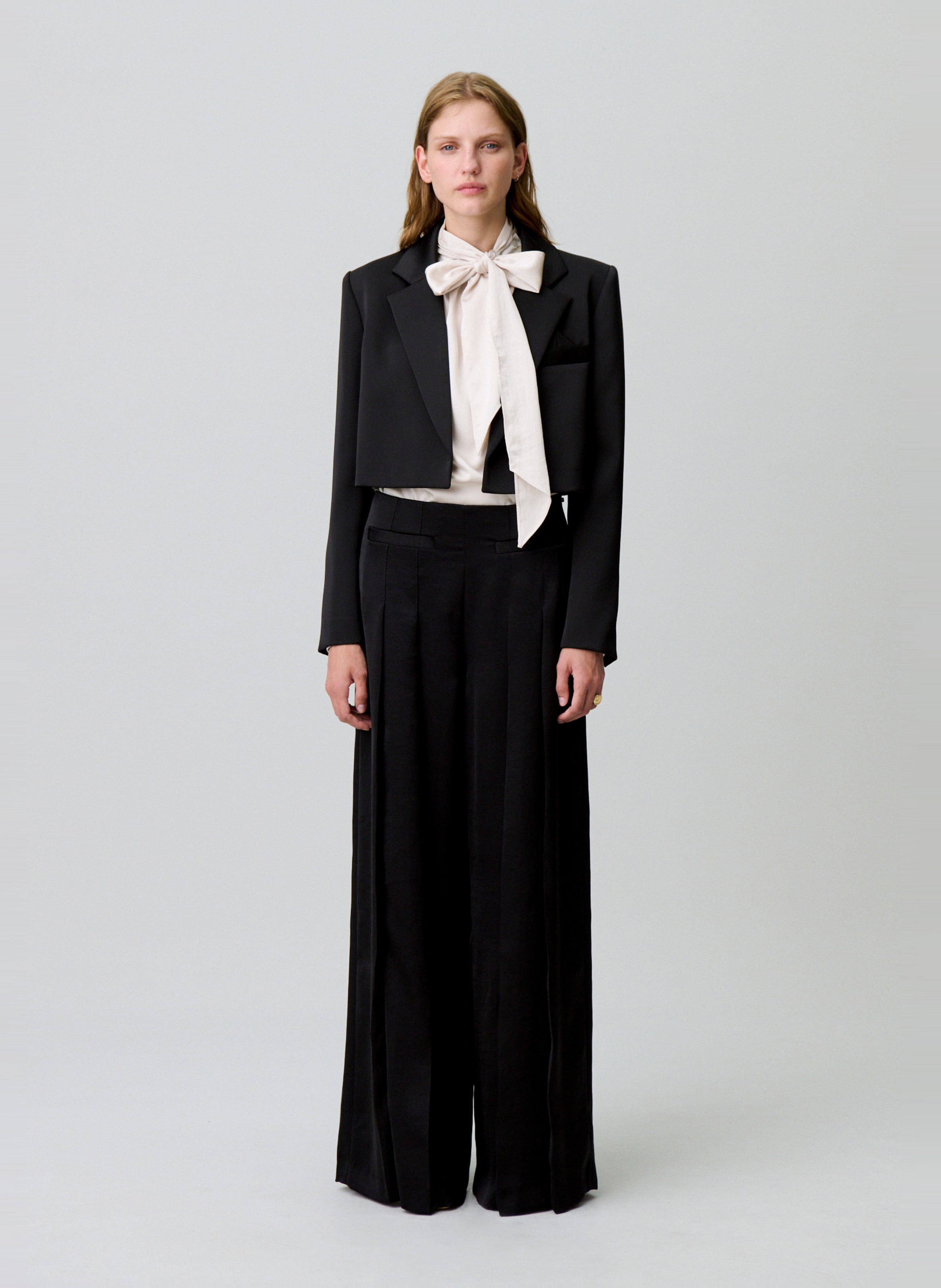 Pleated wide pants CLAUDIE PIERLOT Black