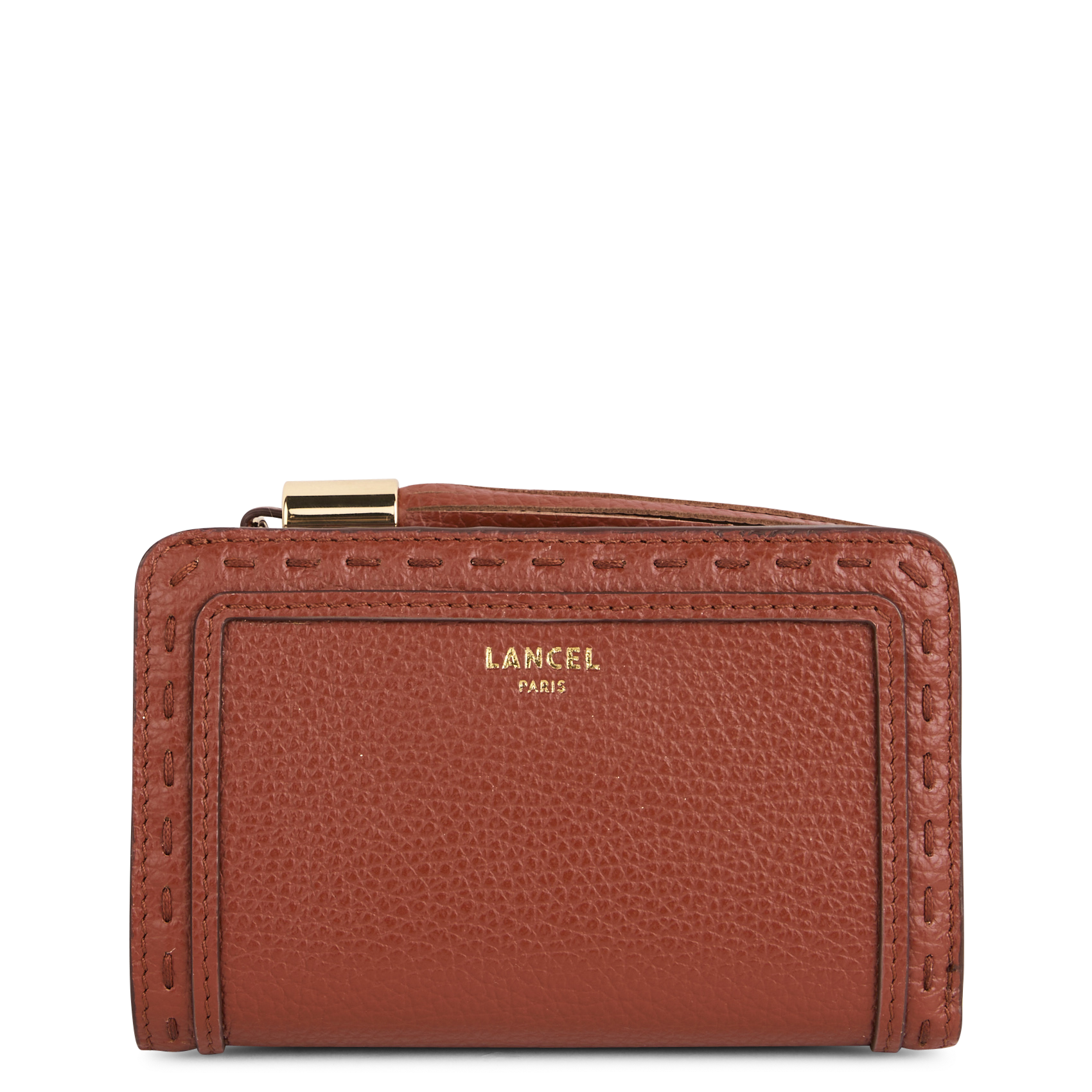 Portefeuille en cuir de vachette grainé LANCEL