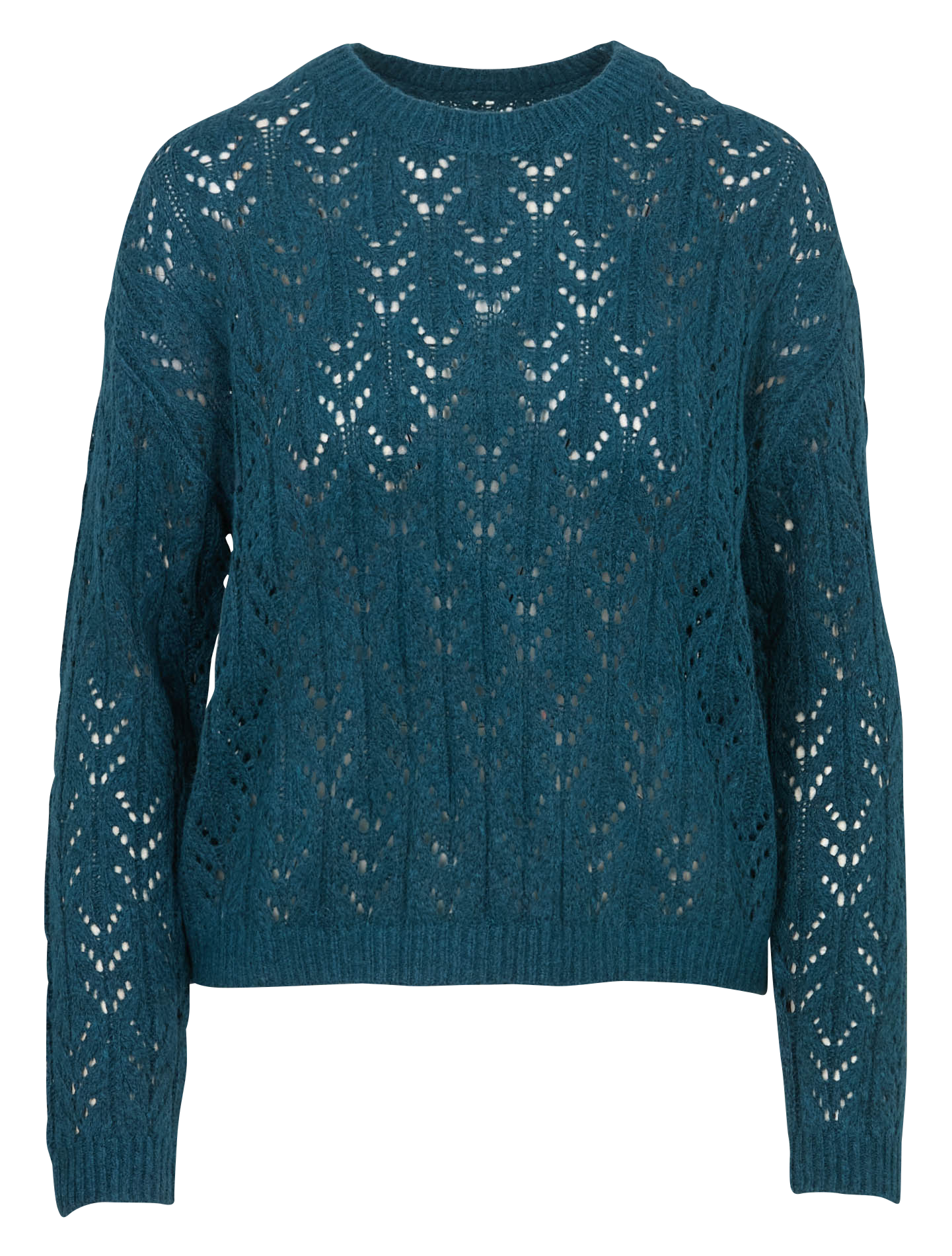 Pull droit col rond en maille SUD EXPRESS Bleu