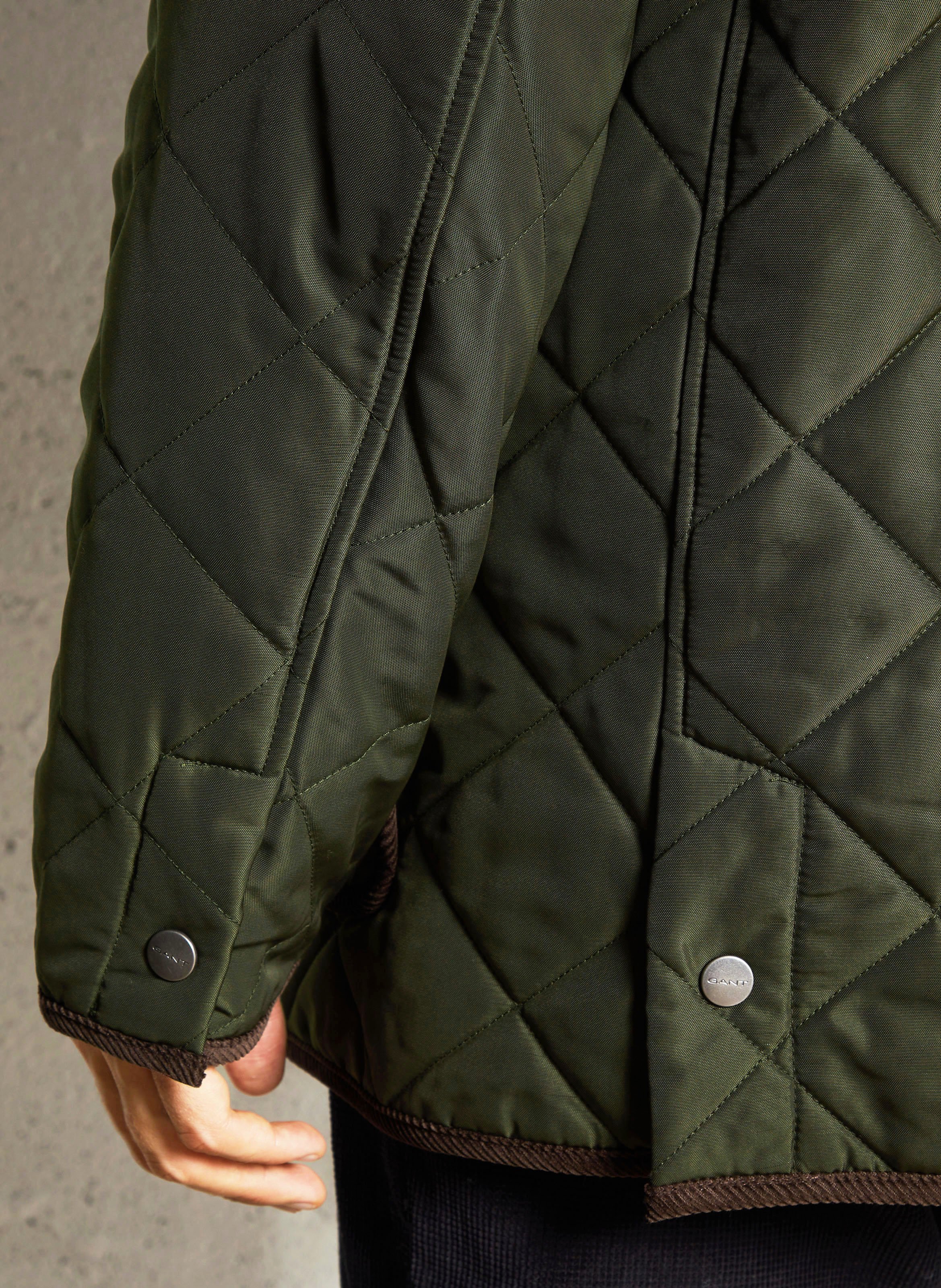 Coat with classic corduroy collar GANT Green