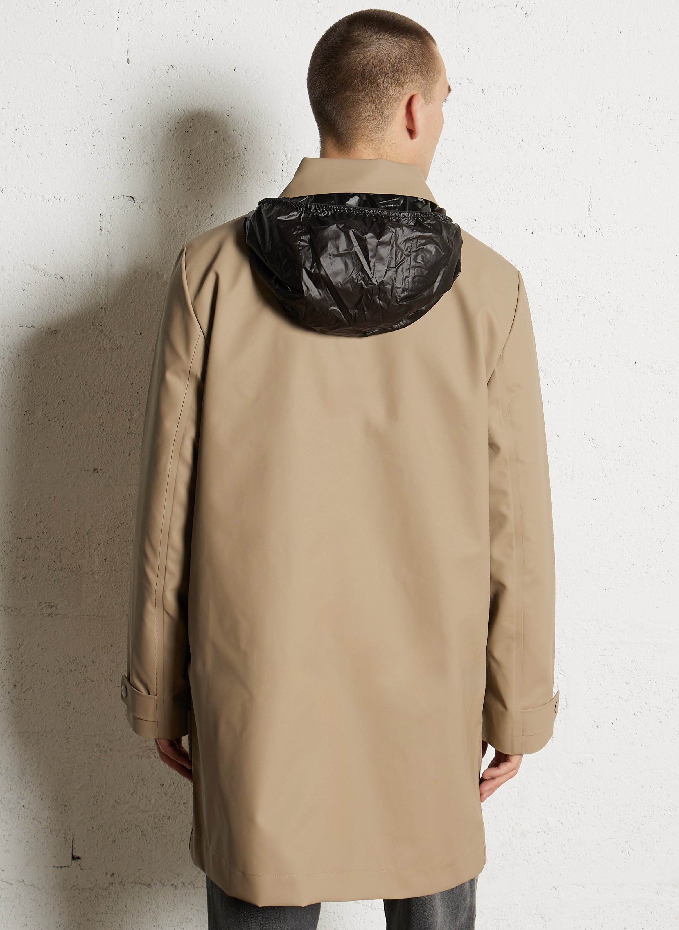 Impremeable à col classique RAINS Beige