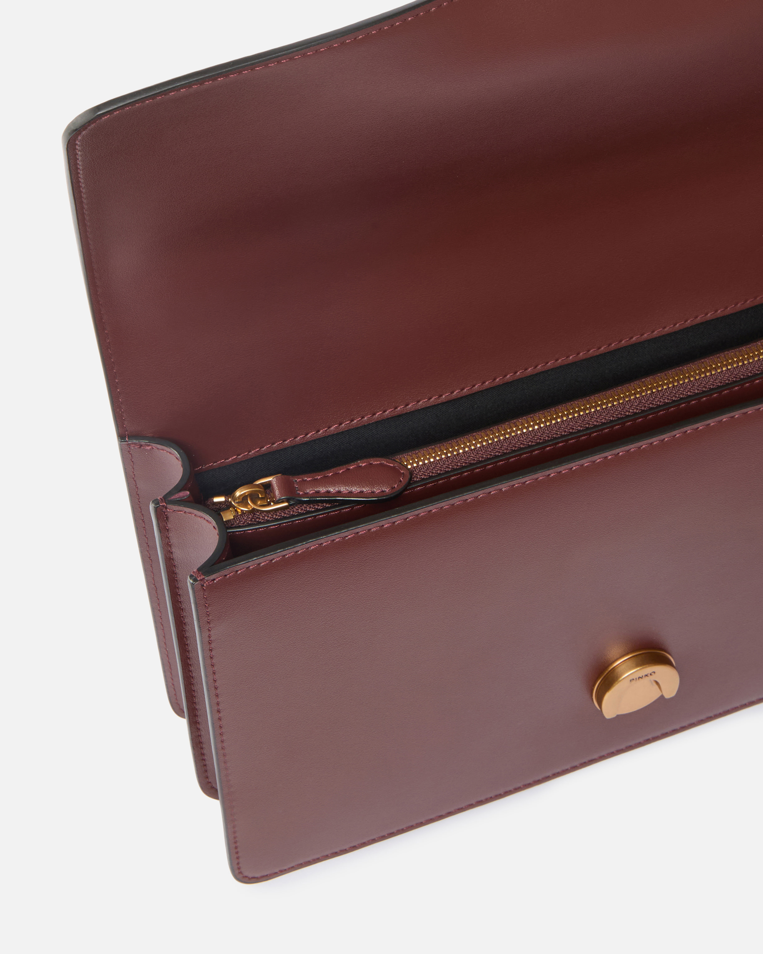 Medium Love Bag One leather handbag PINKO Golden