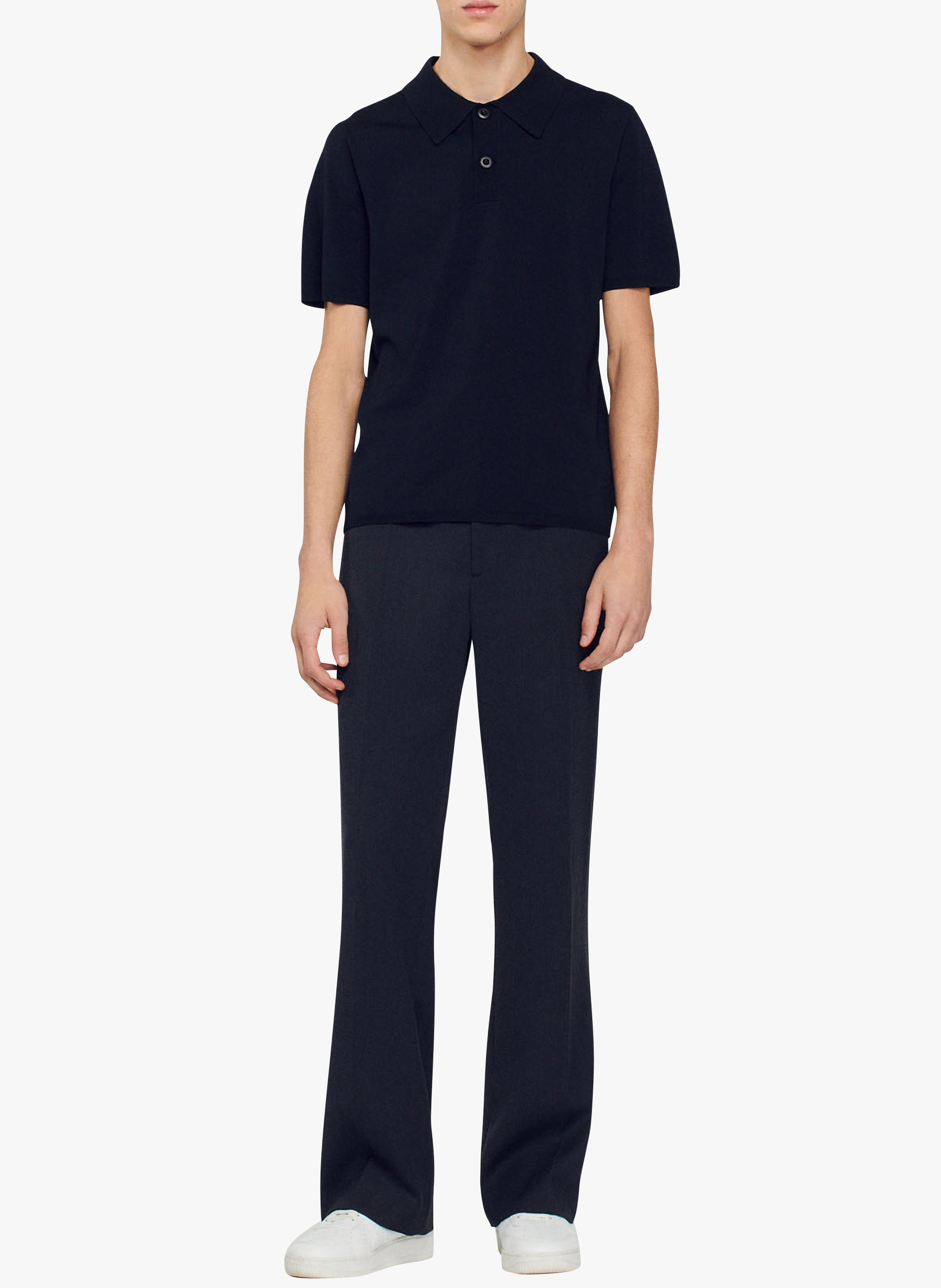 Polo regular fit  SANDRO Noir