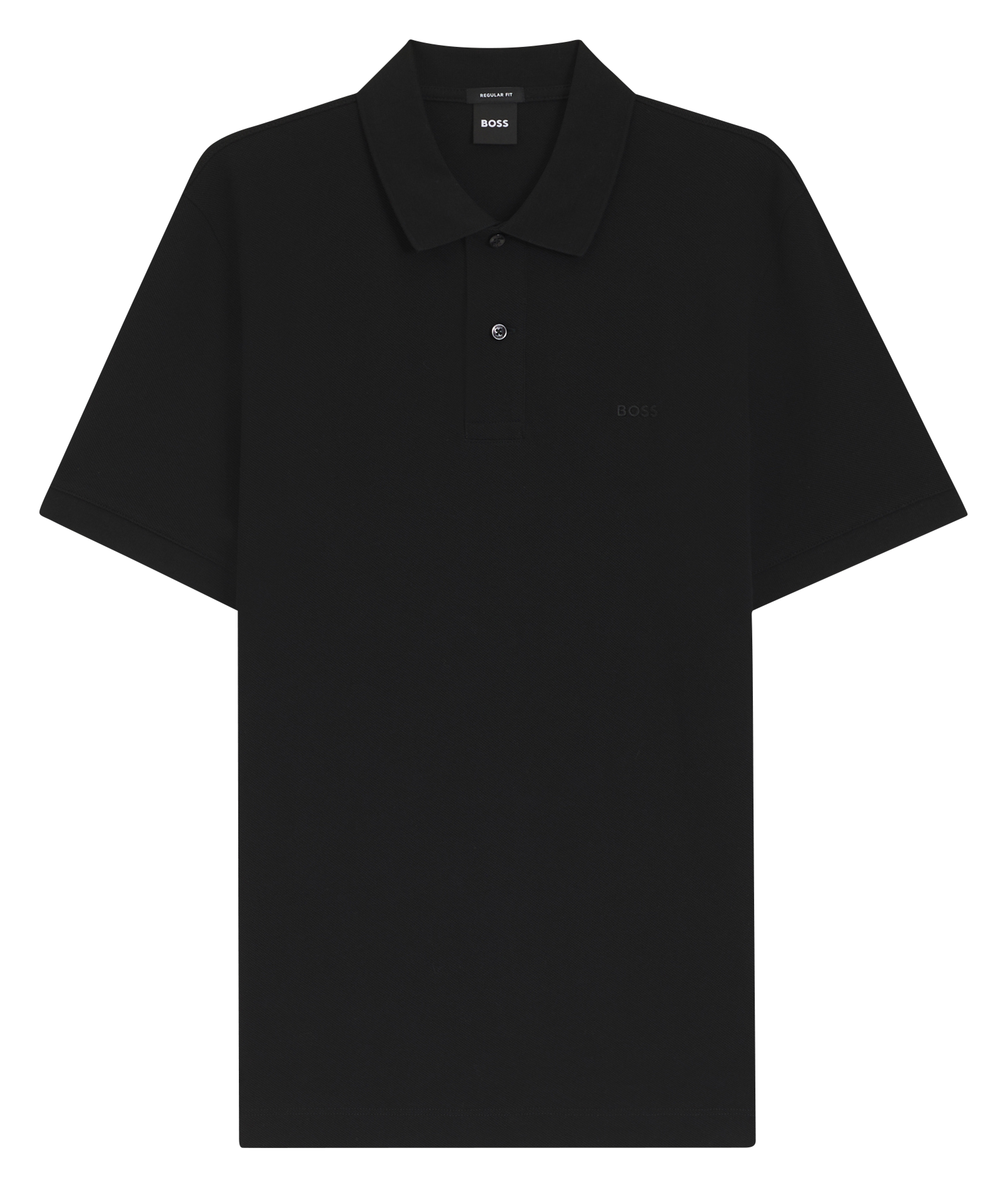 Short-sleeve solid color polo BOSS Black