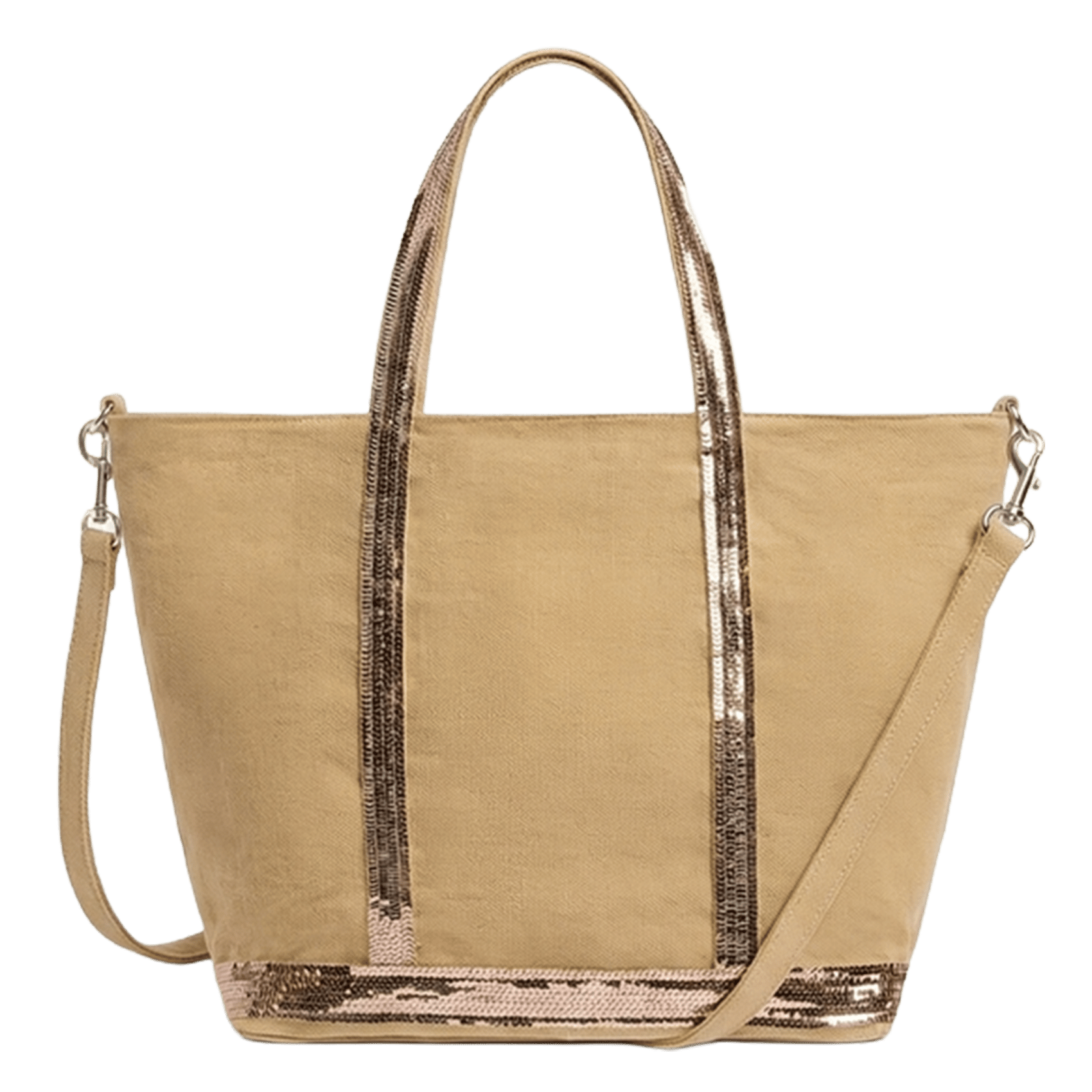 Sac cabas S à sequins en lin  VANESSA BRUNO