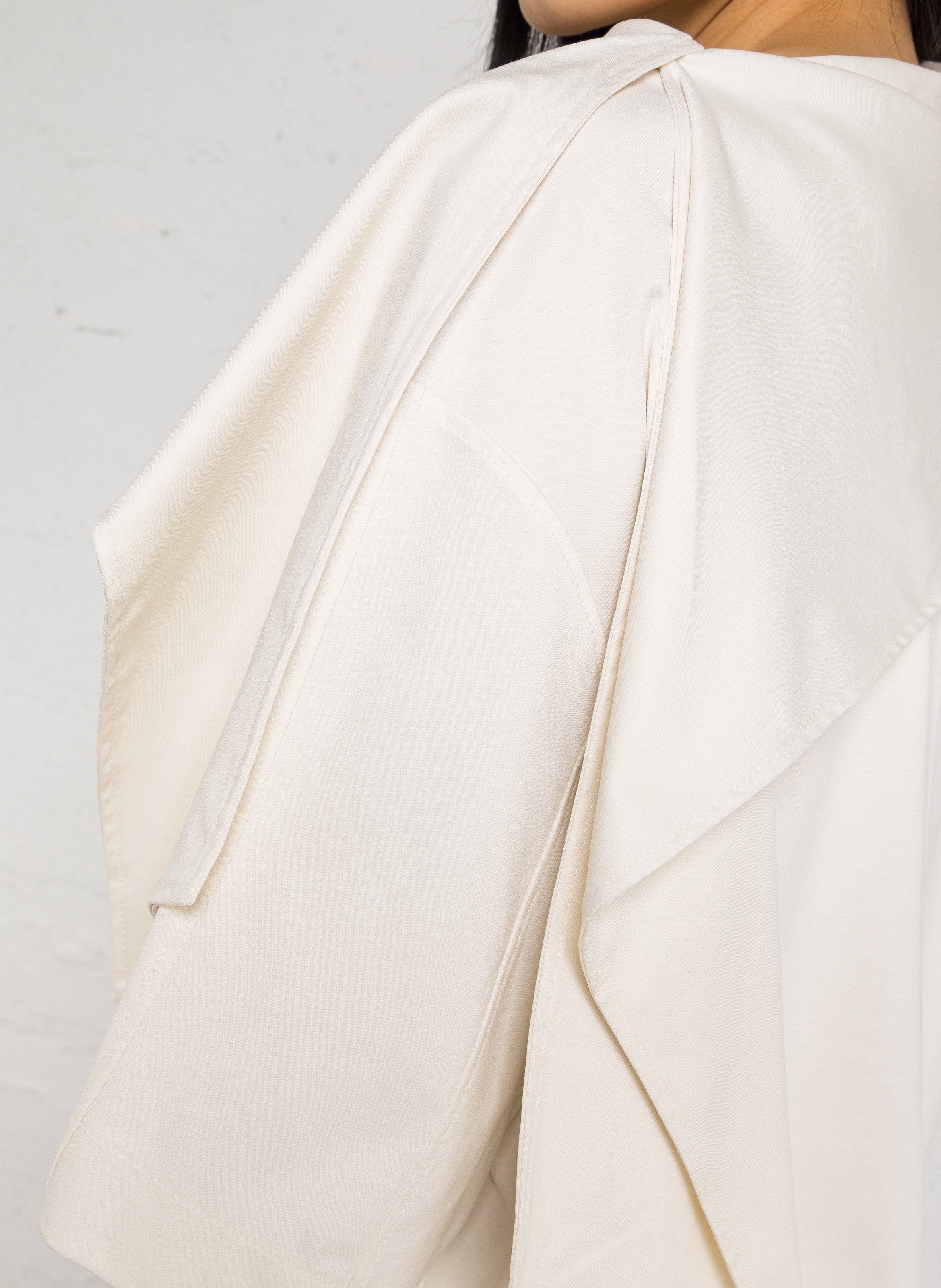 Round-neck organic cotton top SOEUR White