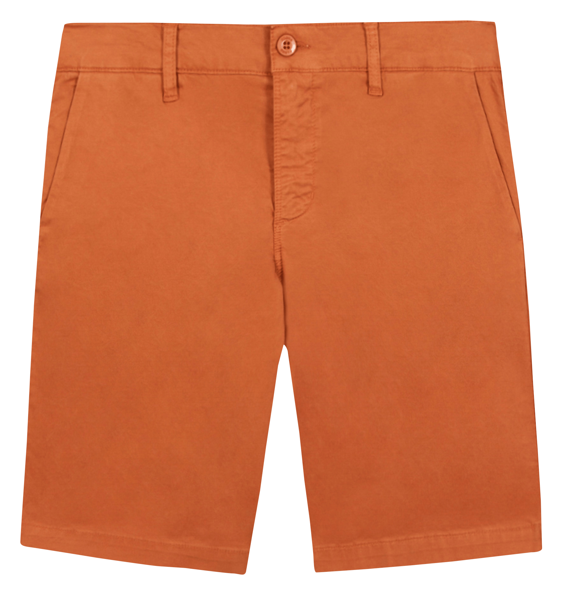 Short droit en coton mélangé FAGUO Rouge