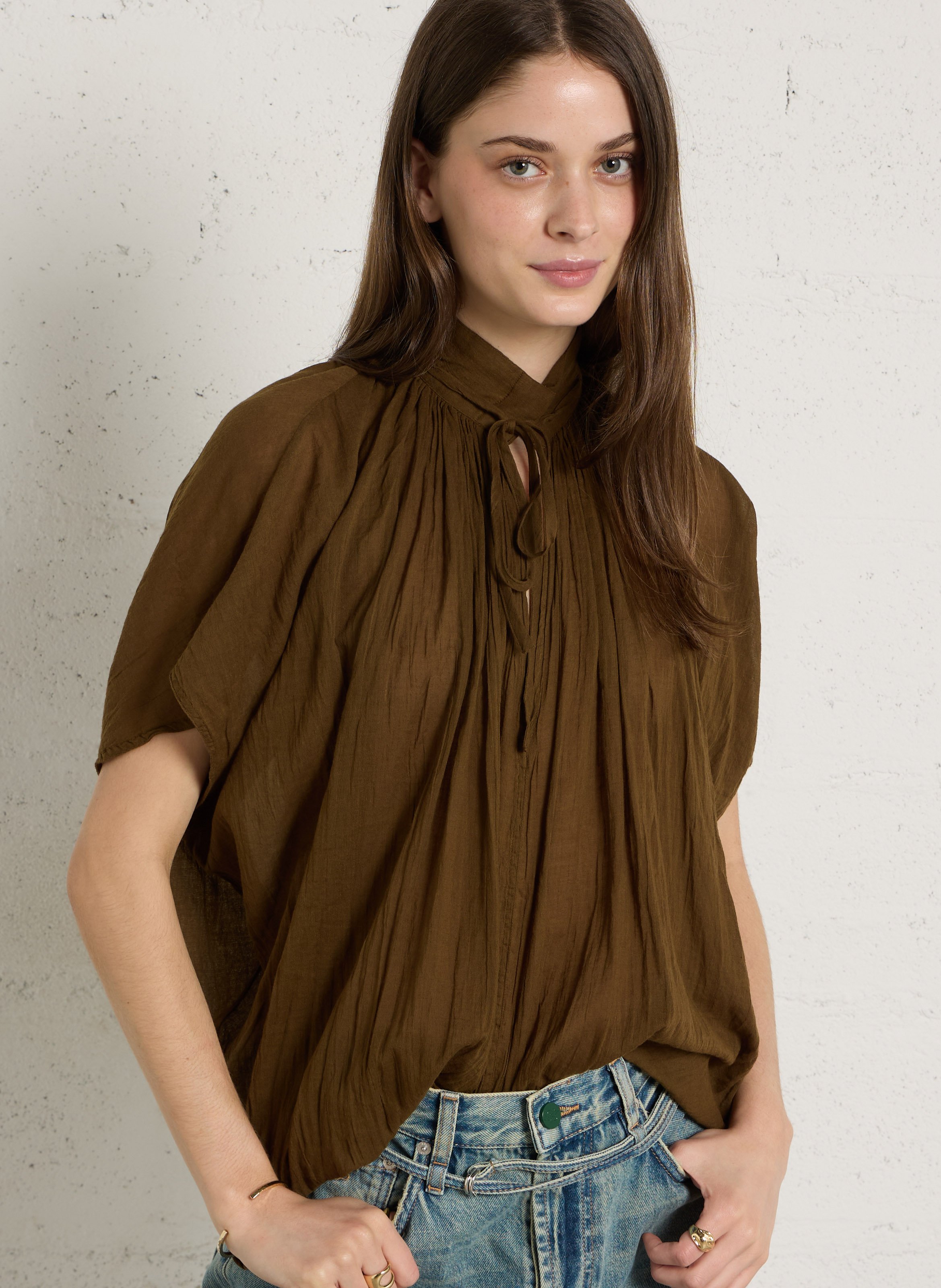 Top ample sans manches uni LAURENCE BRAS