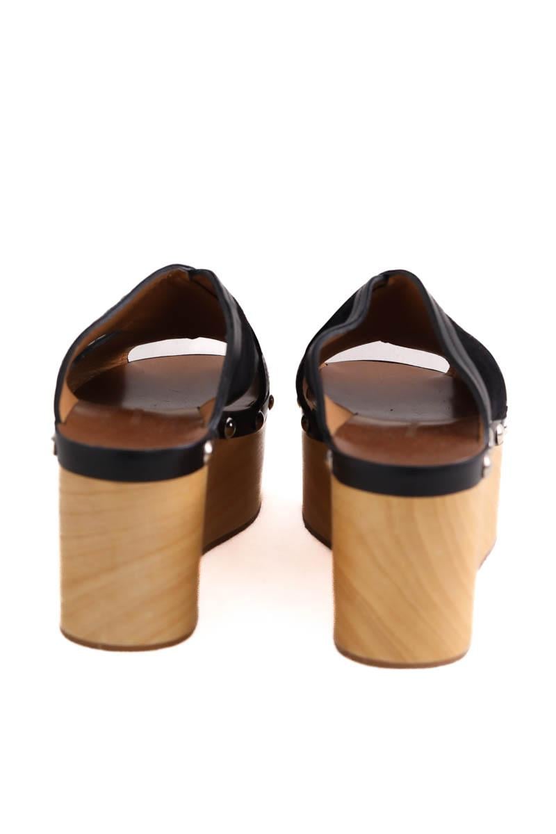 Faux leather sandals ISABEL MARANT - Seconde Main Black