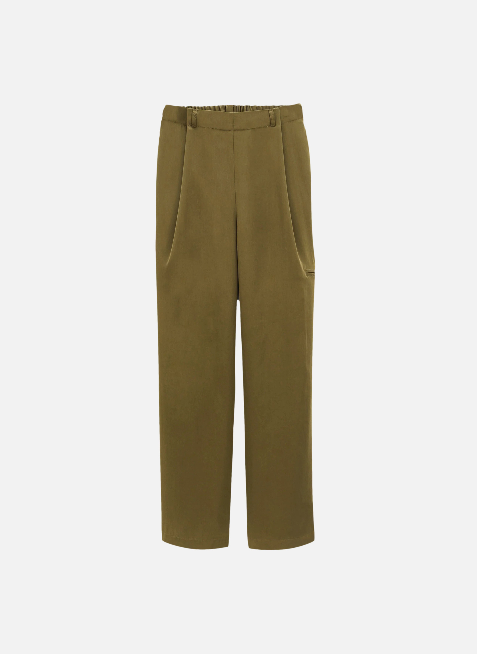 Wide leg pants ICONA KHAKI Noyoco Green