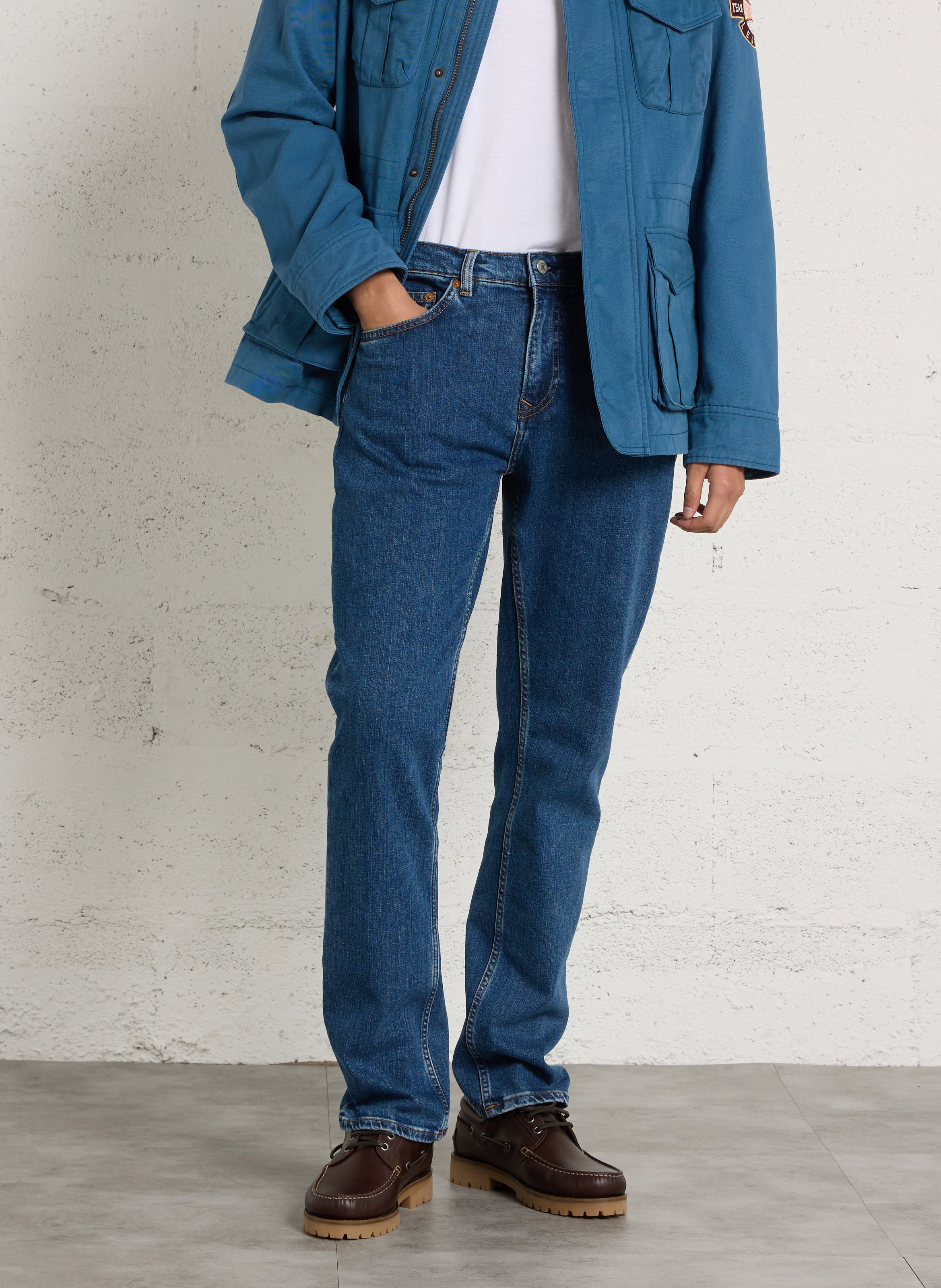 Plain straight jeans GANT Blue