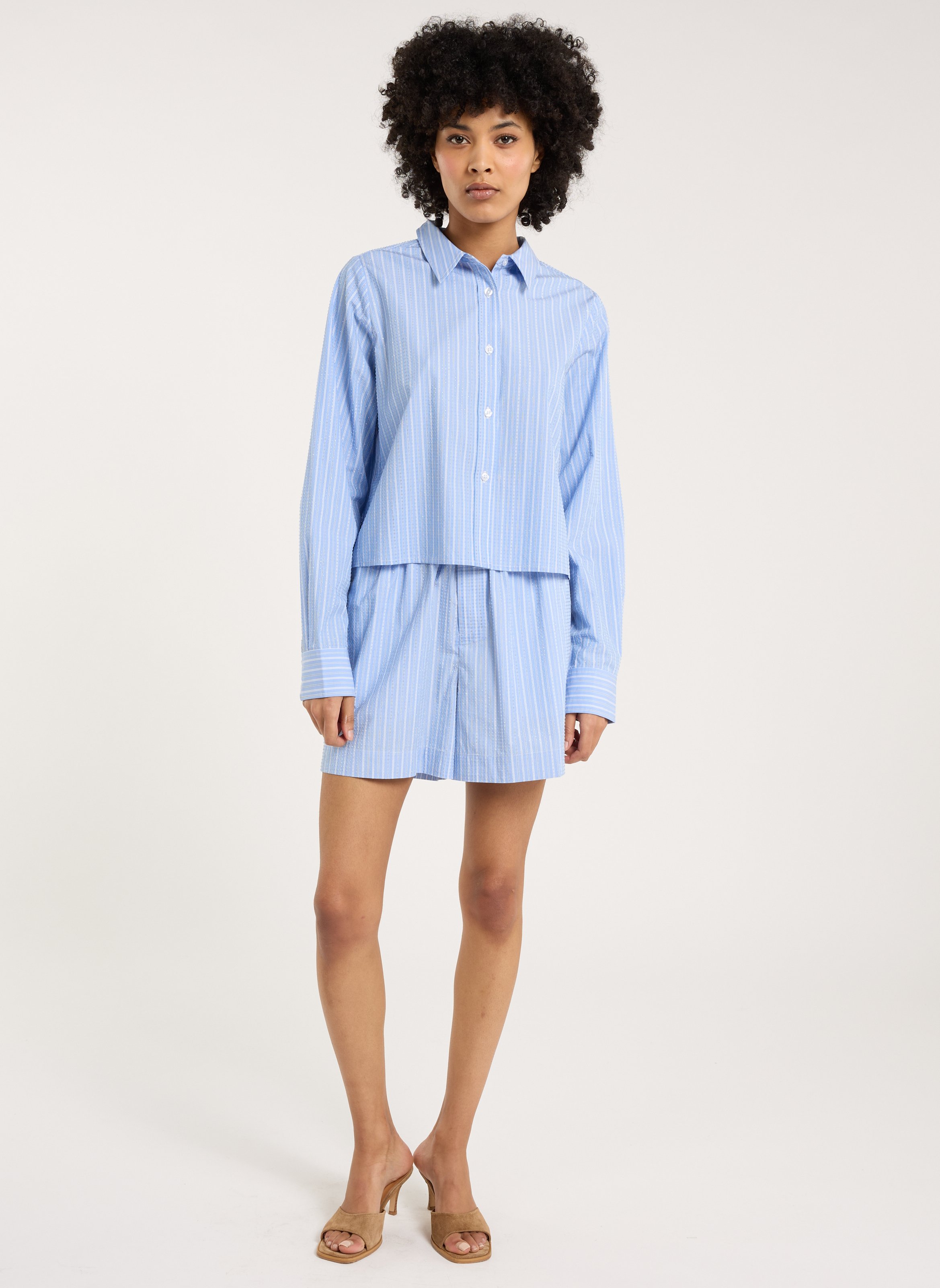 Striped shorts SAISON 1865 Blue
