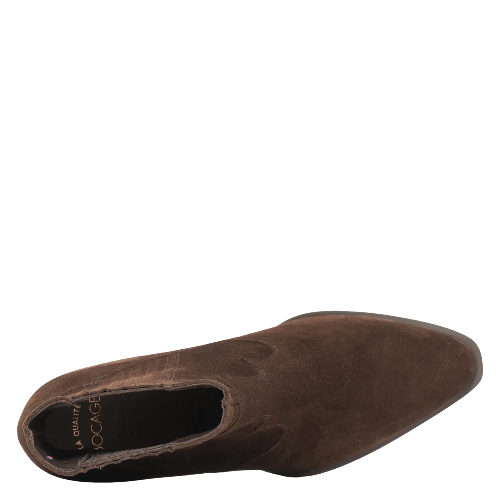 Leather mid-calf boots BOCAGE Brown