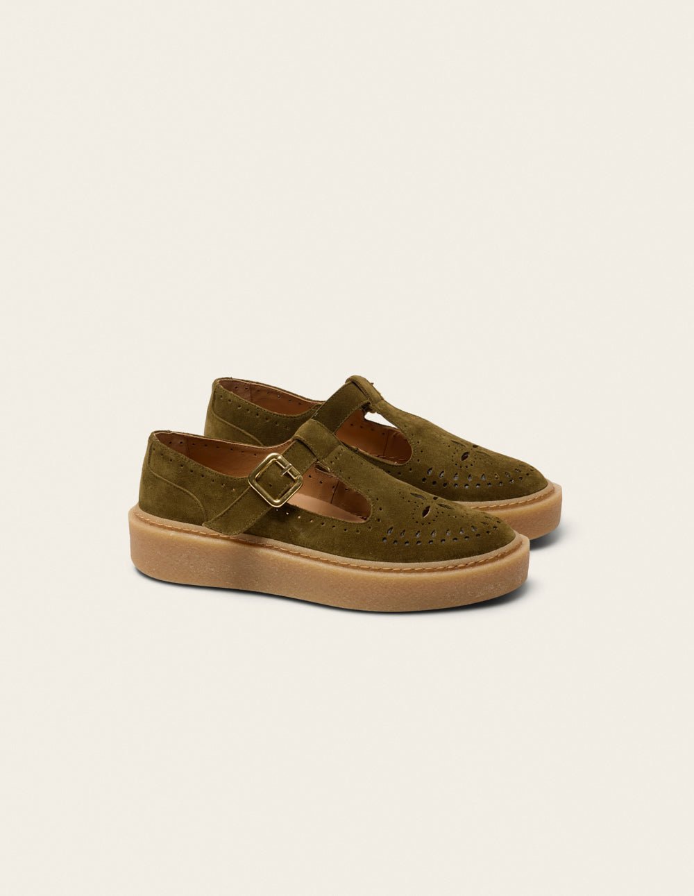 Derby shoes ODAJE Khaki