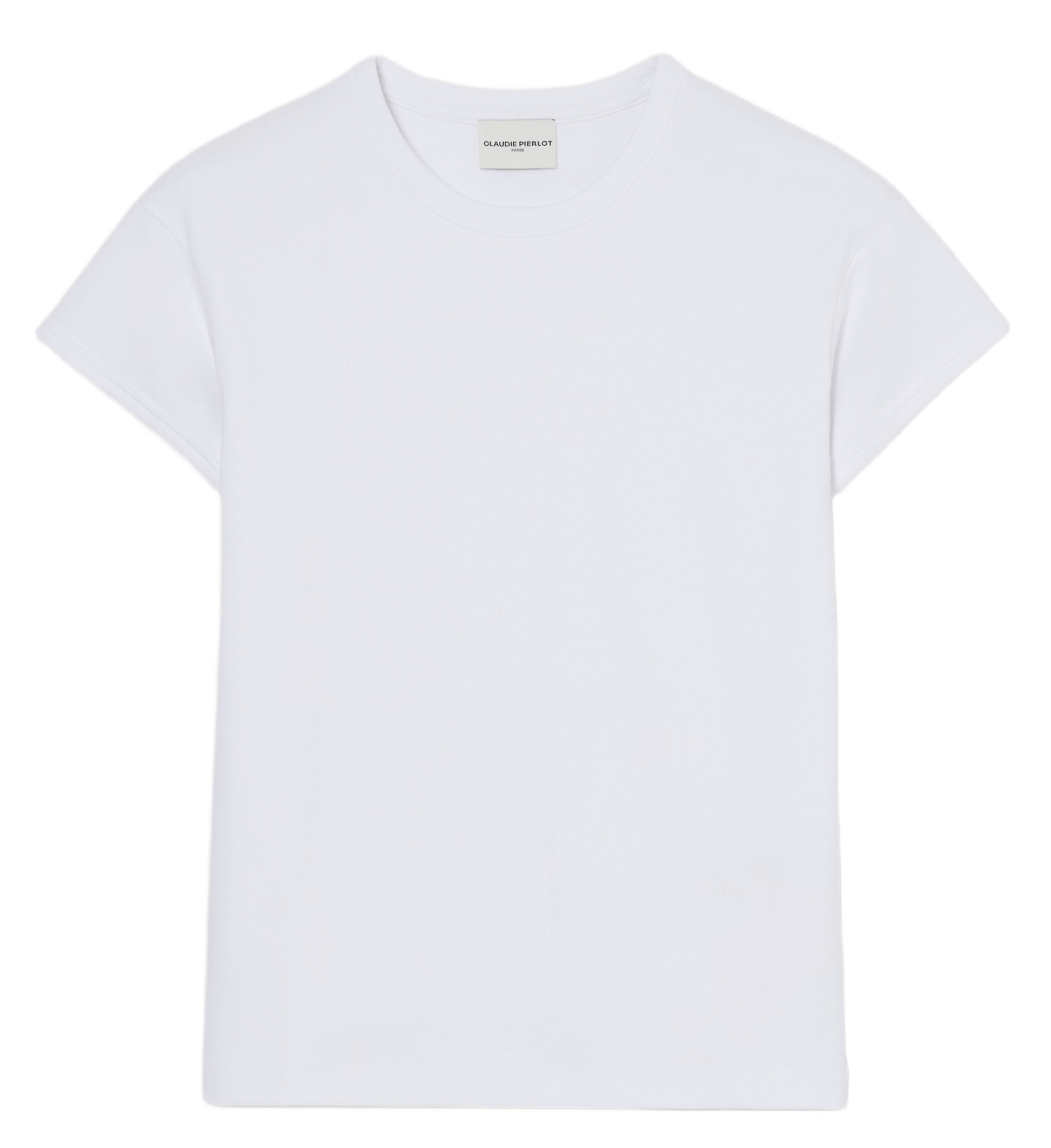 Tee-shirt droit en coton CLAUDIE PIERLOT Beige