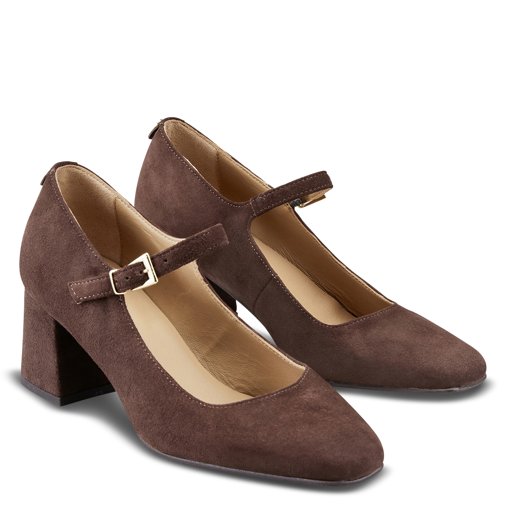 Leather Mary Janes COSMOPARIS Brown