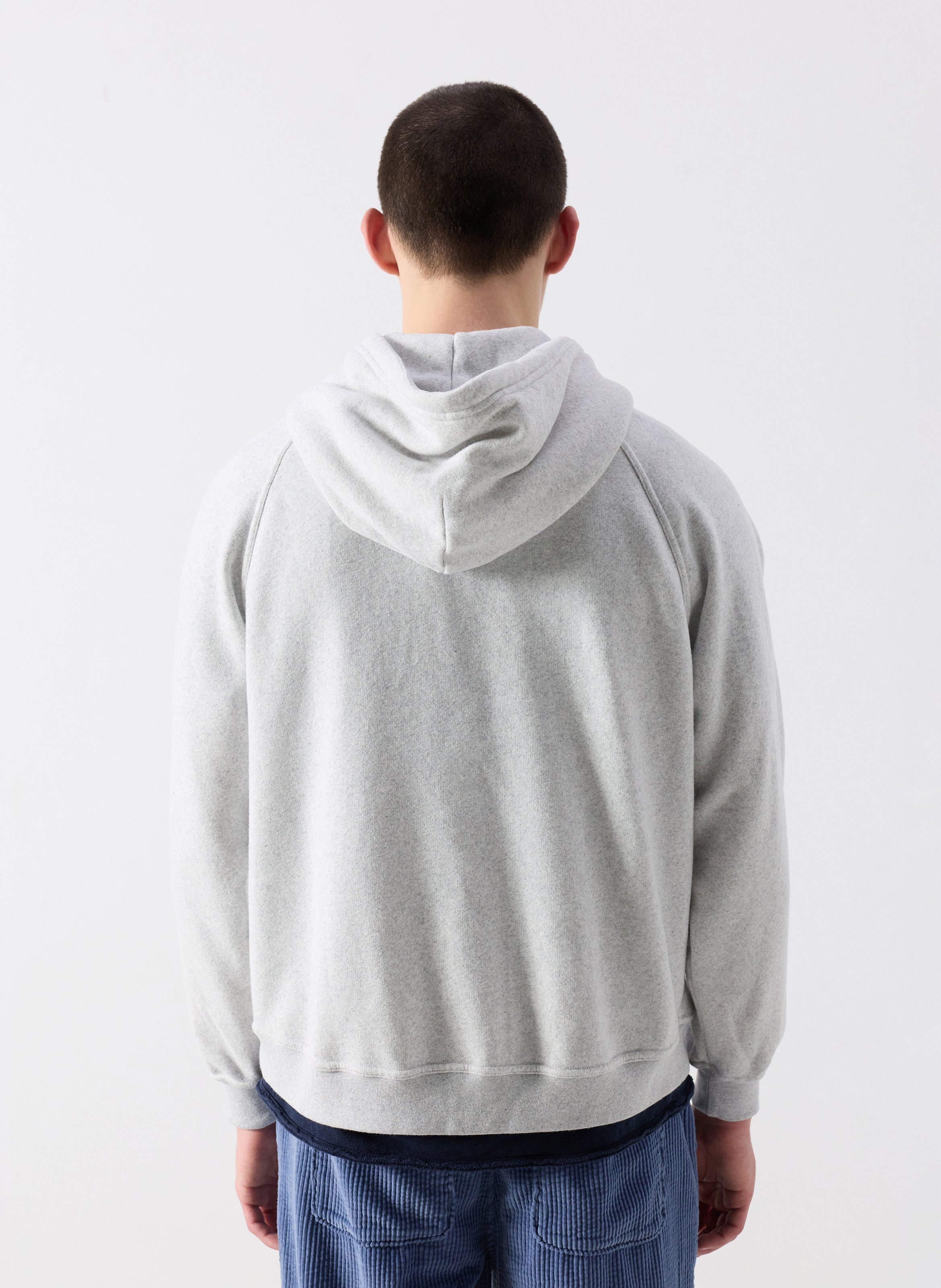 Sweat à capuche oversize AMERICAN VINTAGE Gris