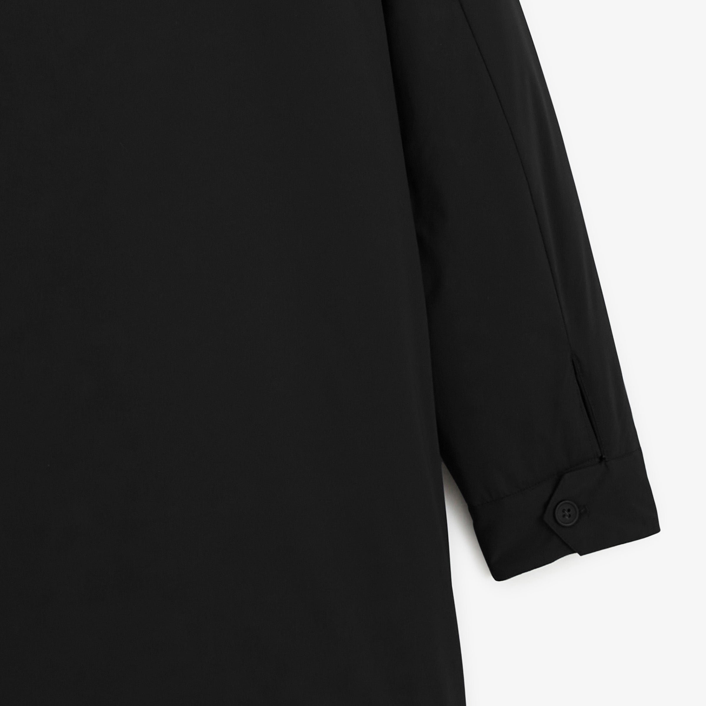 Mid-length waterproof hooded parka SERGE BLANCO Black