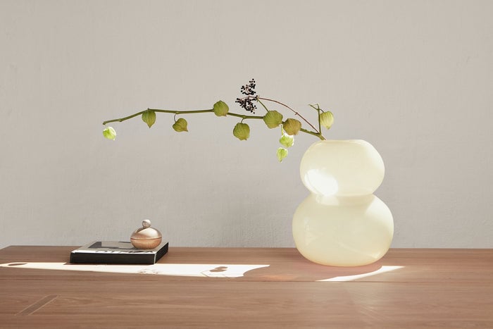 Glass vase OYOY LIVING DESIGN Yellow