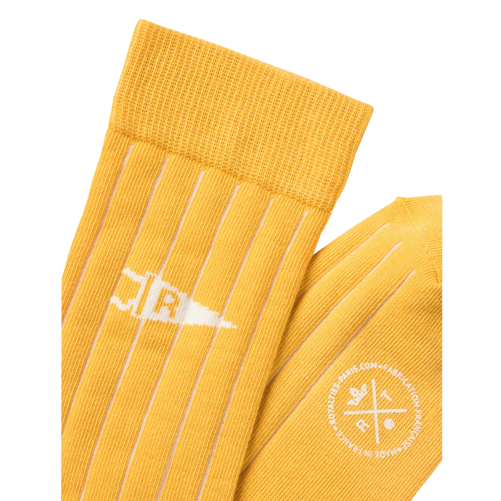 Cotton socks with logo ROYALTIES Yellow