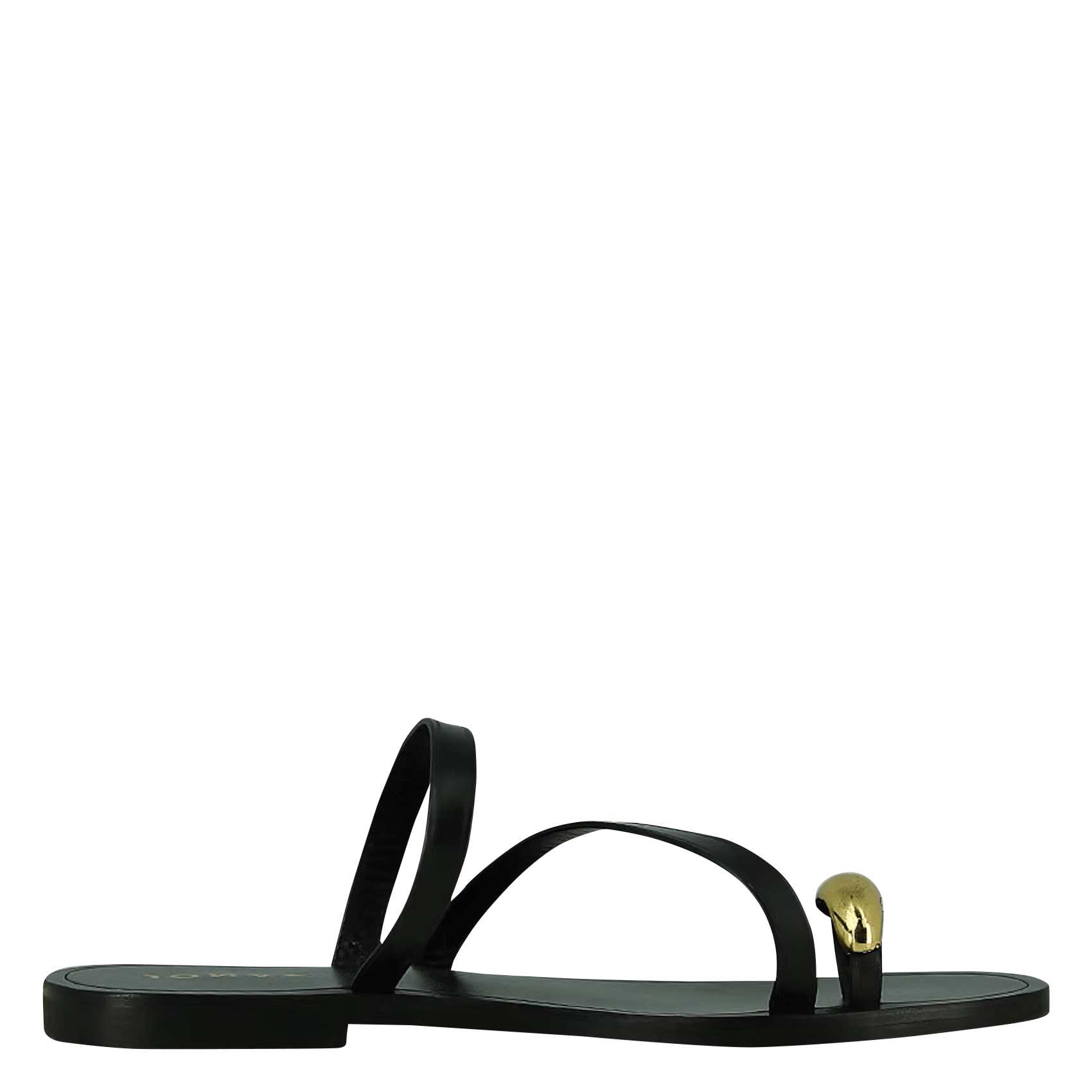 Leather strappy sandals JONAK Black
