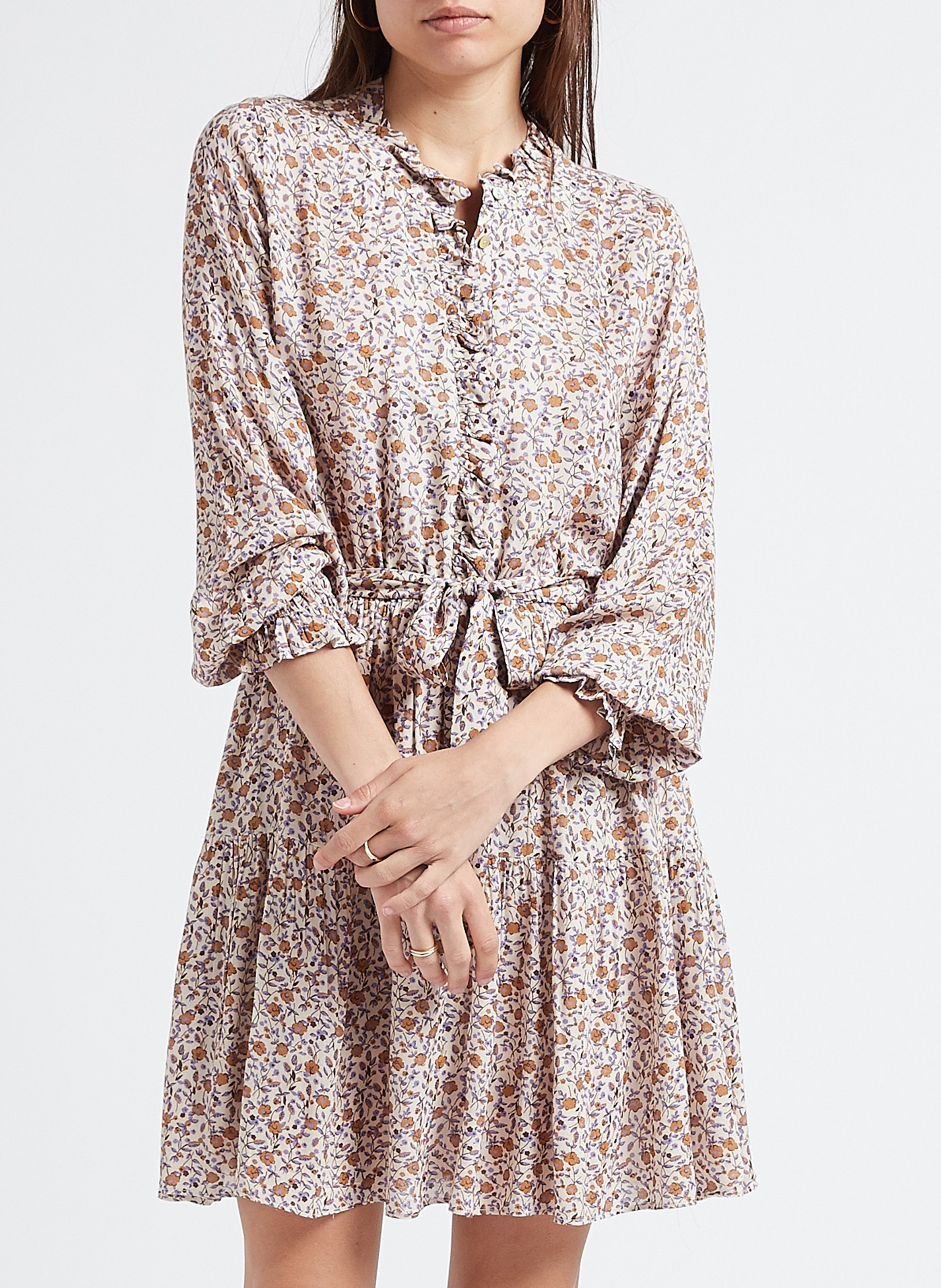 Robe cintrée à imprimé floral EMILE ET IDA Multicolore