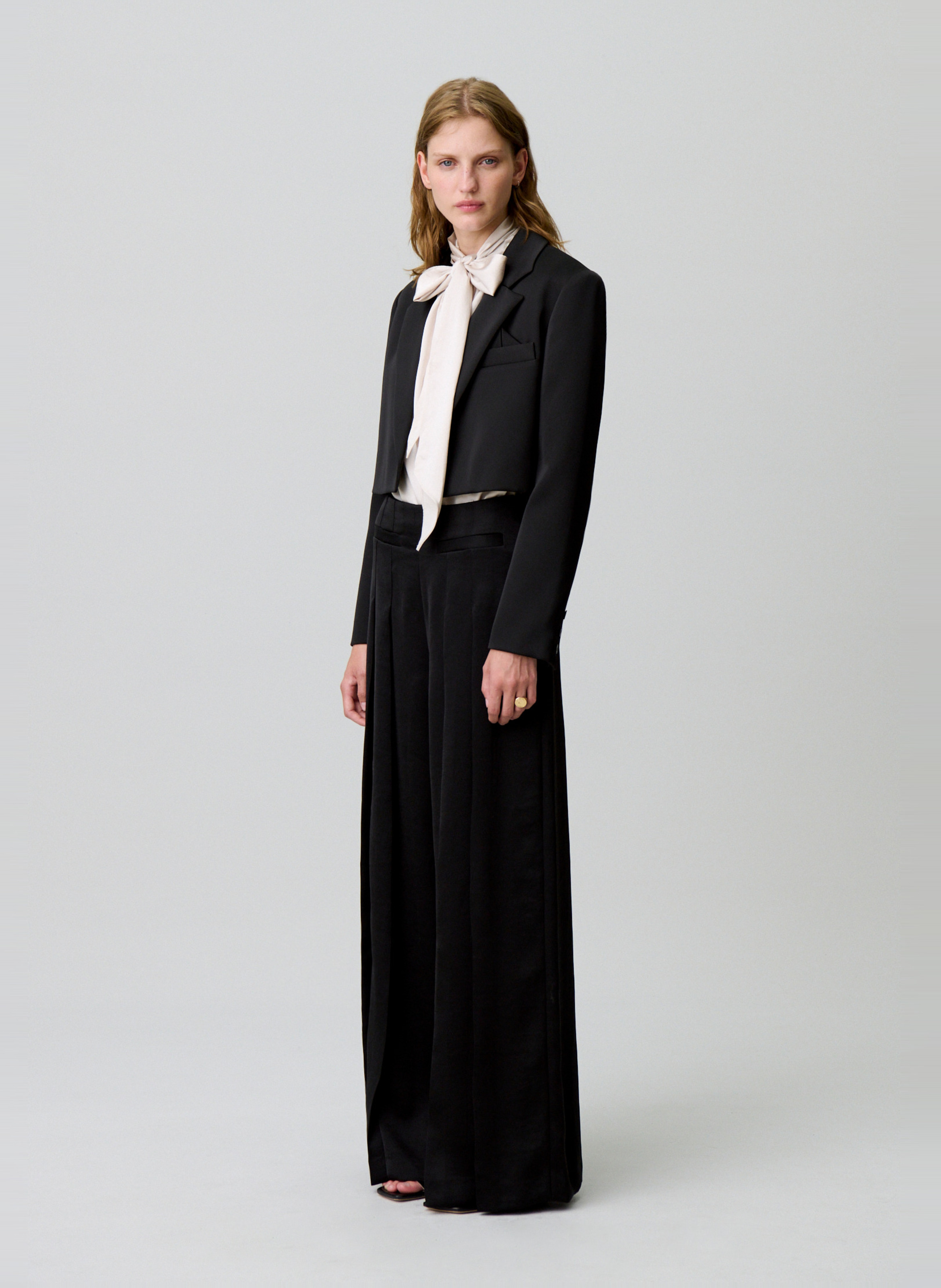 Pleated wide pants CLAUDIE PIERLOT Black