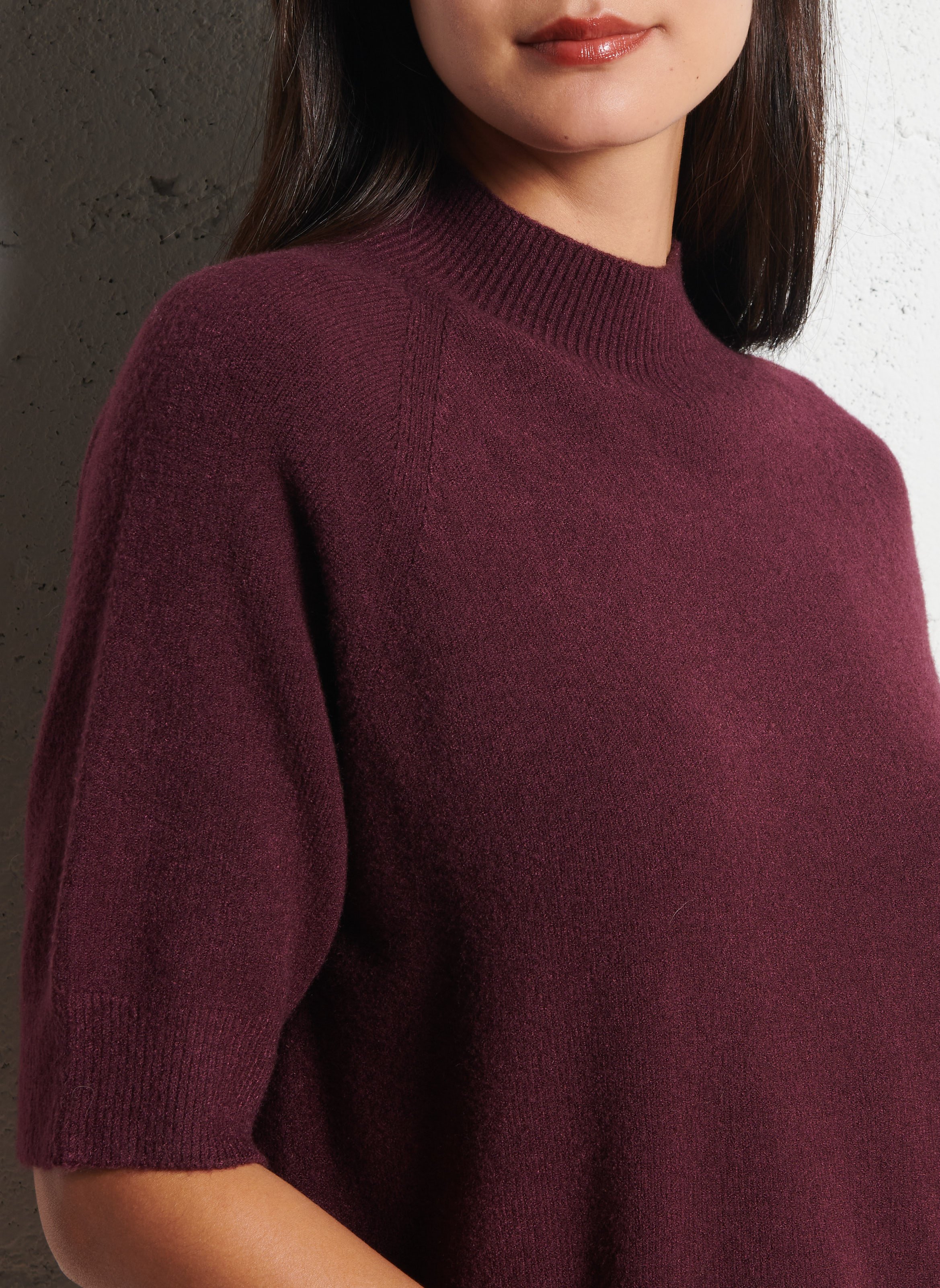 Pull col rond  IMPERIAL Violet