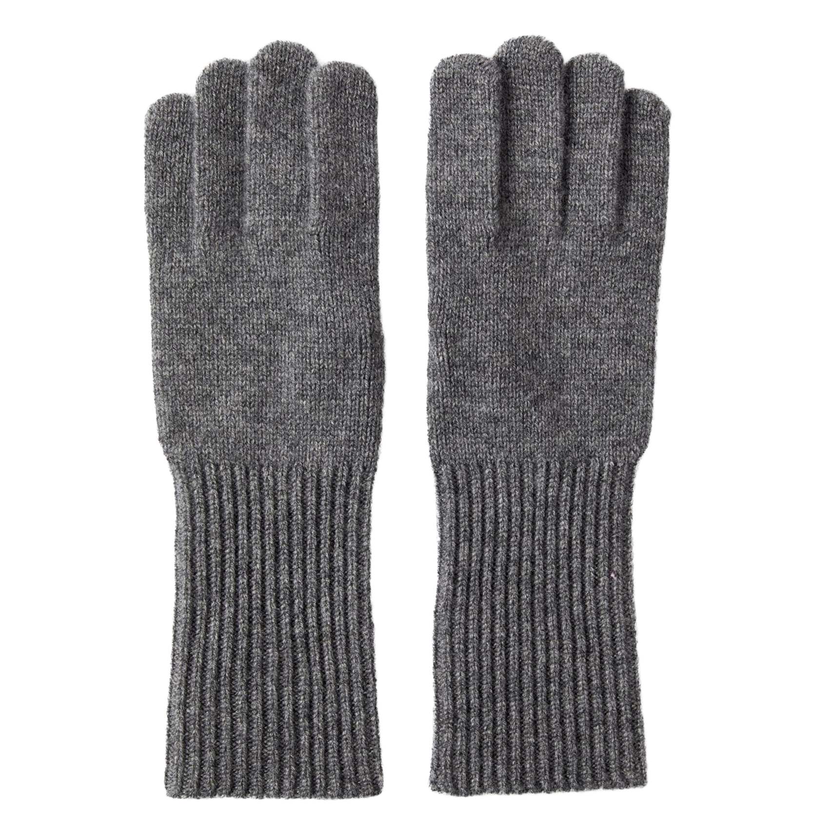 Gants en laine et cachemire mélangé SELECTED Prune