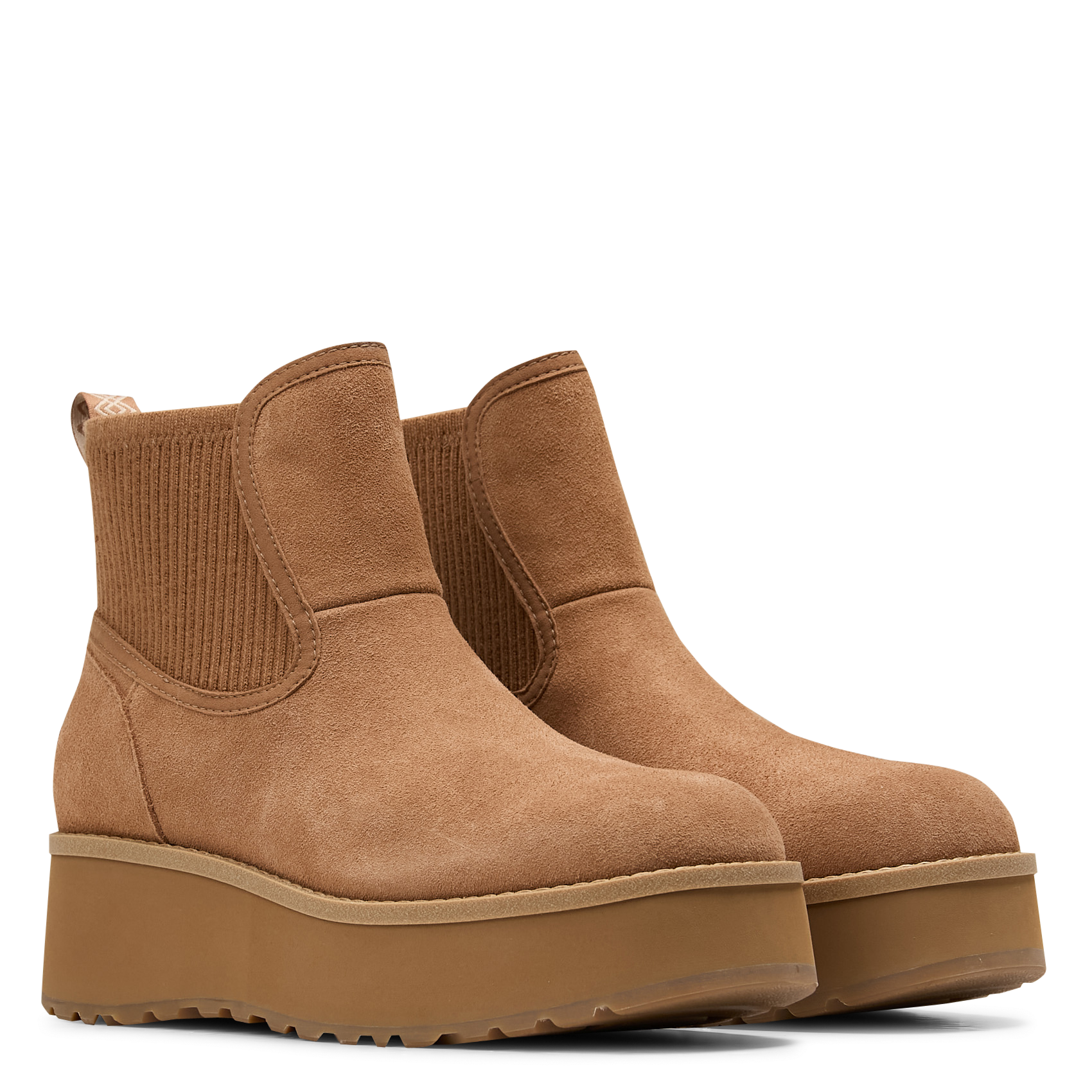 Bottines Chelsea en cuir mélangé UGG Marron