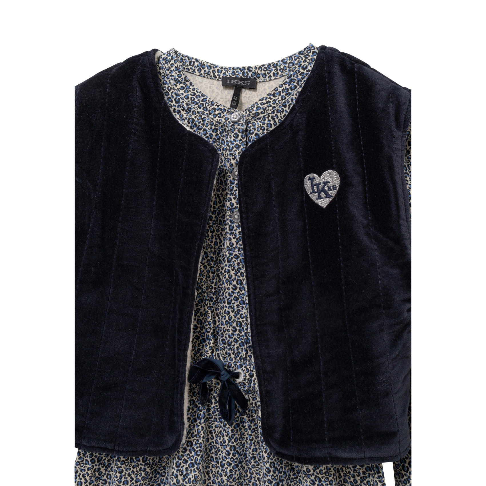 Robe 2-en-1 en coton imprimé IKKS JUNIOR Bleu