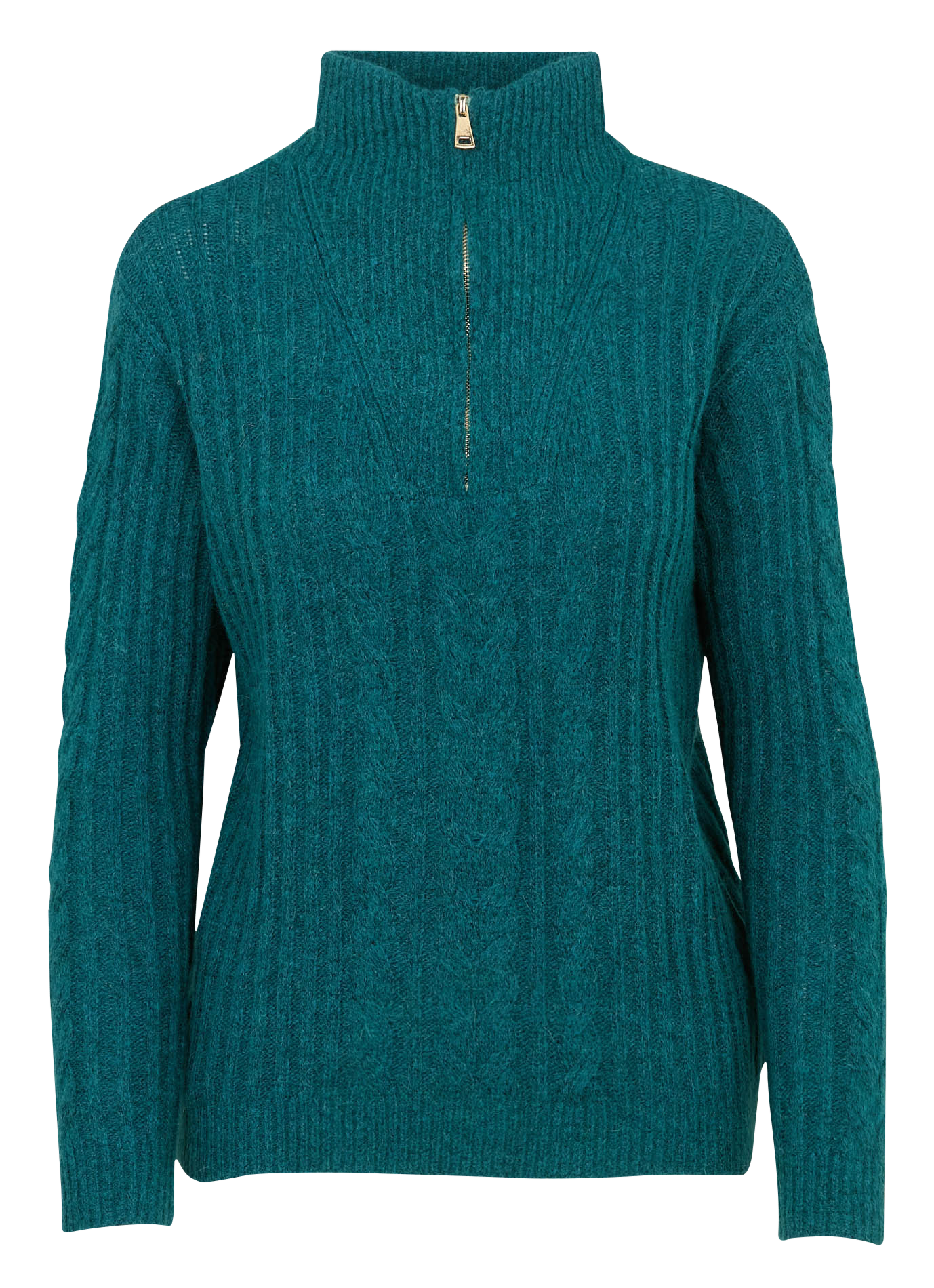 Pull droit col montant en maille SUD EXPRESS Bleu