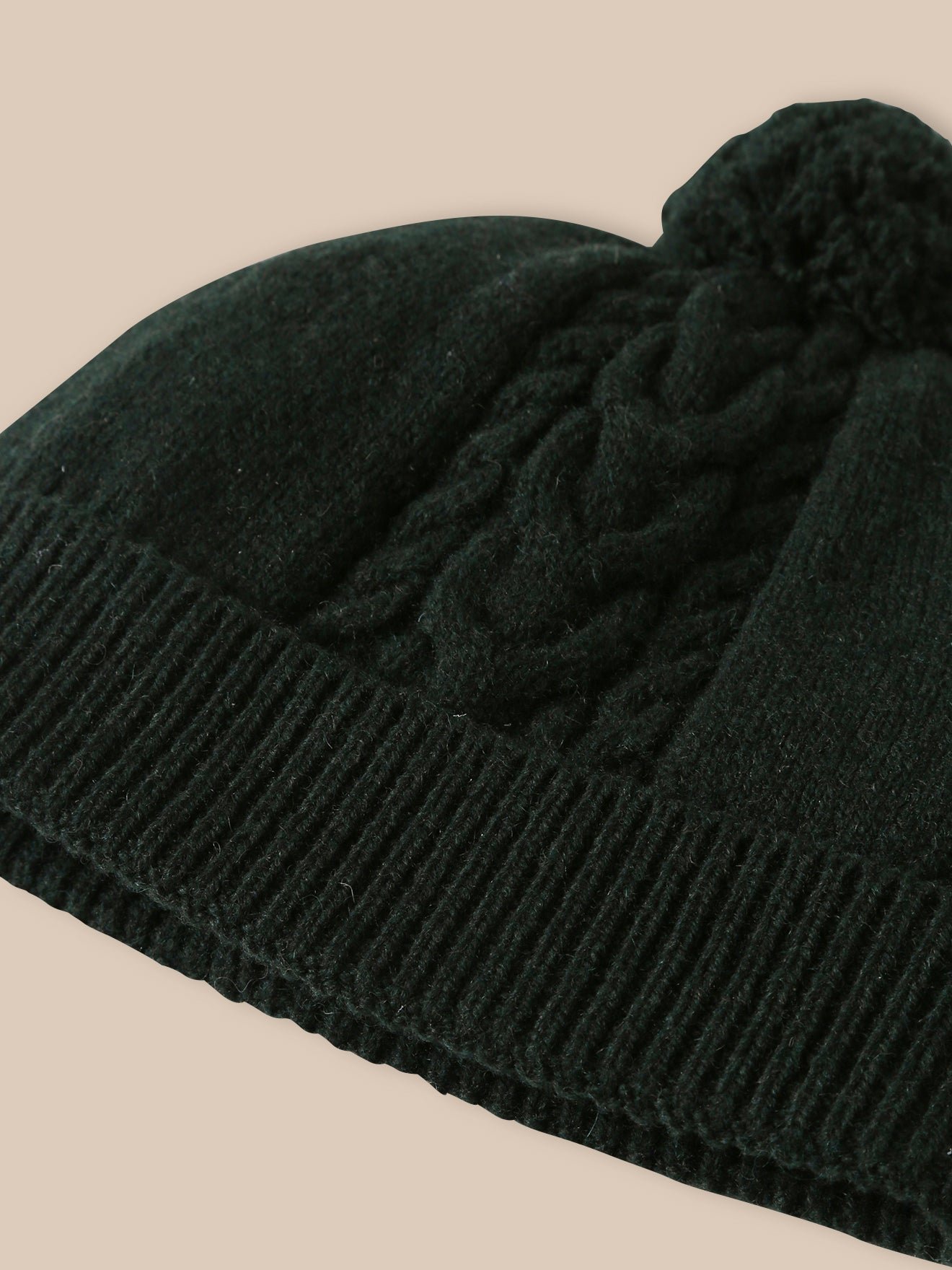 Twisted lambswool beanie CYRILLUS Green