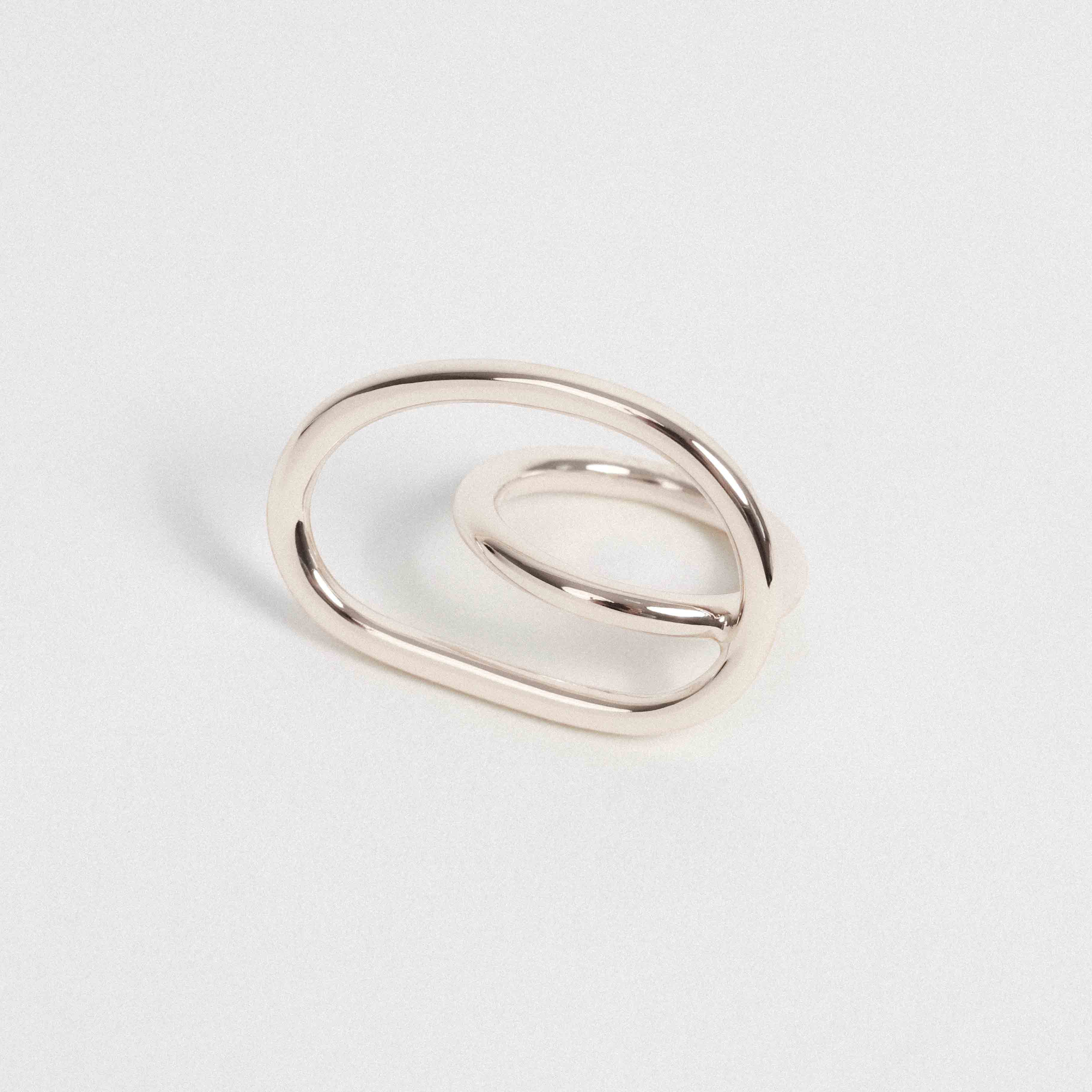 Adjustable ring, recycled silver MAYRENA Silver