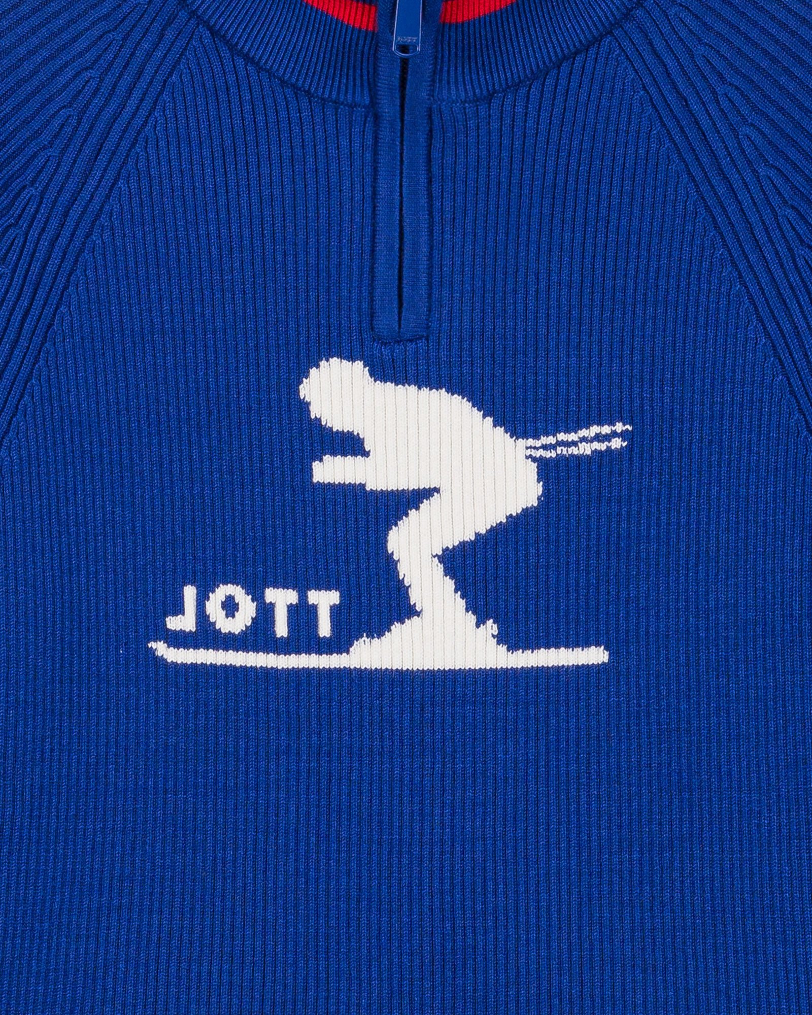 Ribbed high neck sweater JOTT Blue