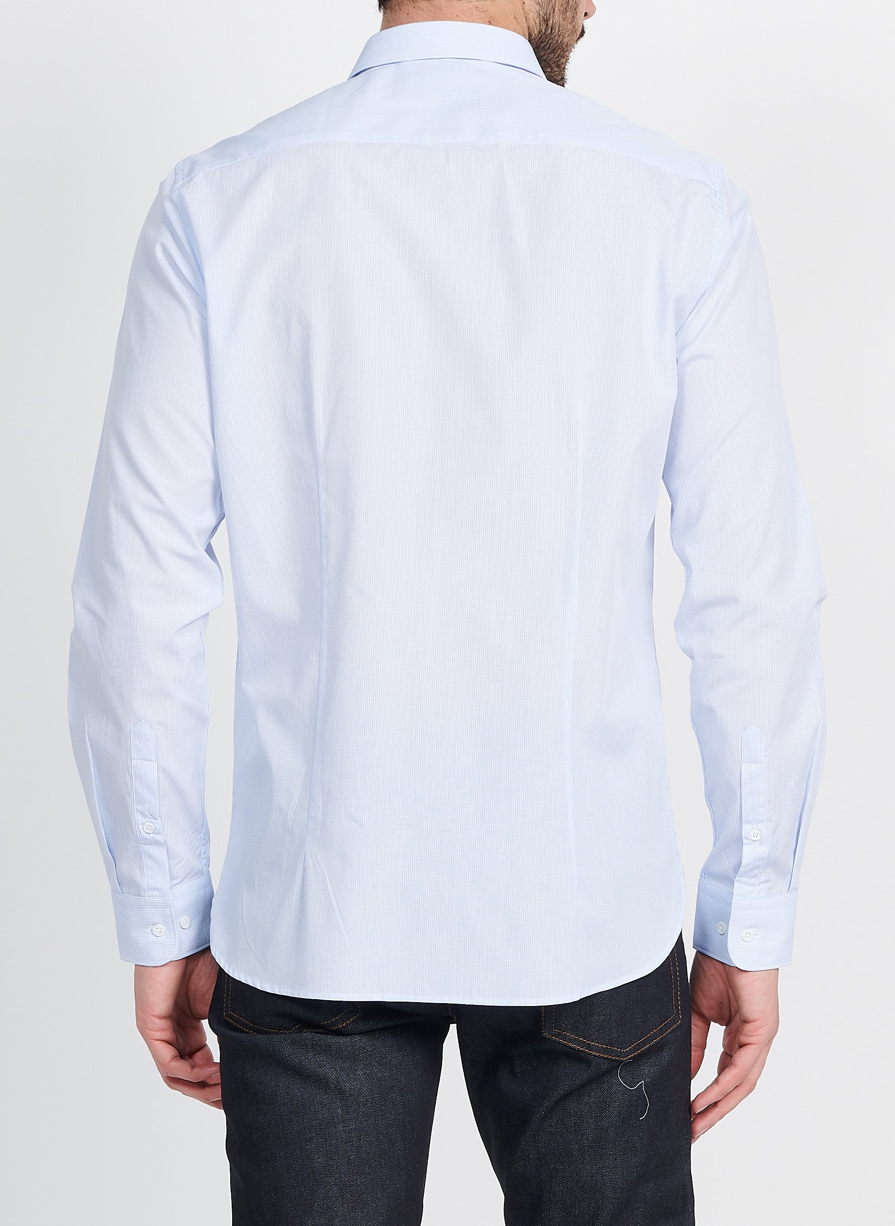 Cotton shirt with classic collar ATELIER PRIVE Blue