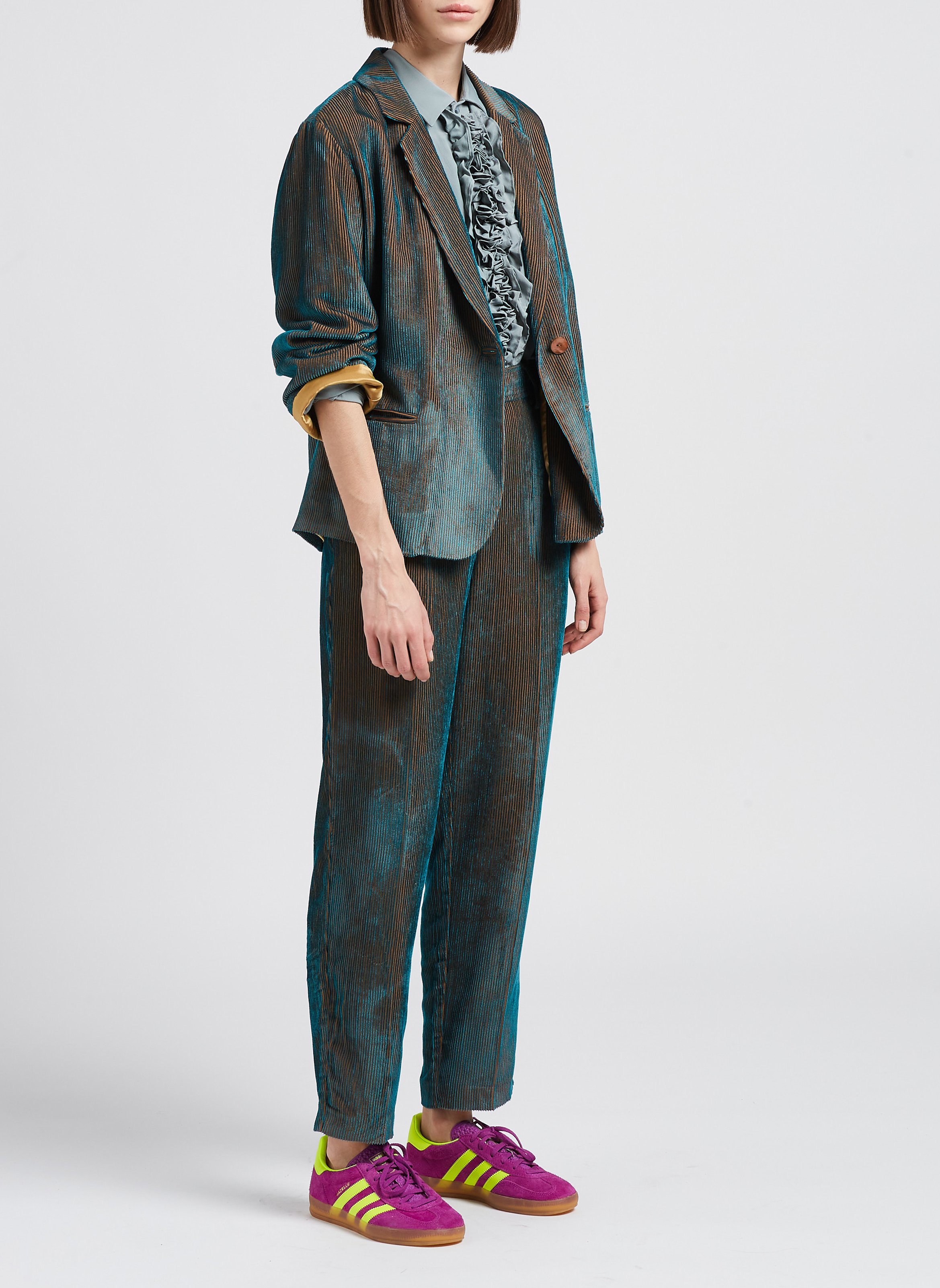 Pantalon taille haute large MOMONI Bleu