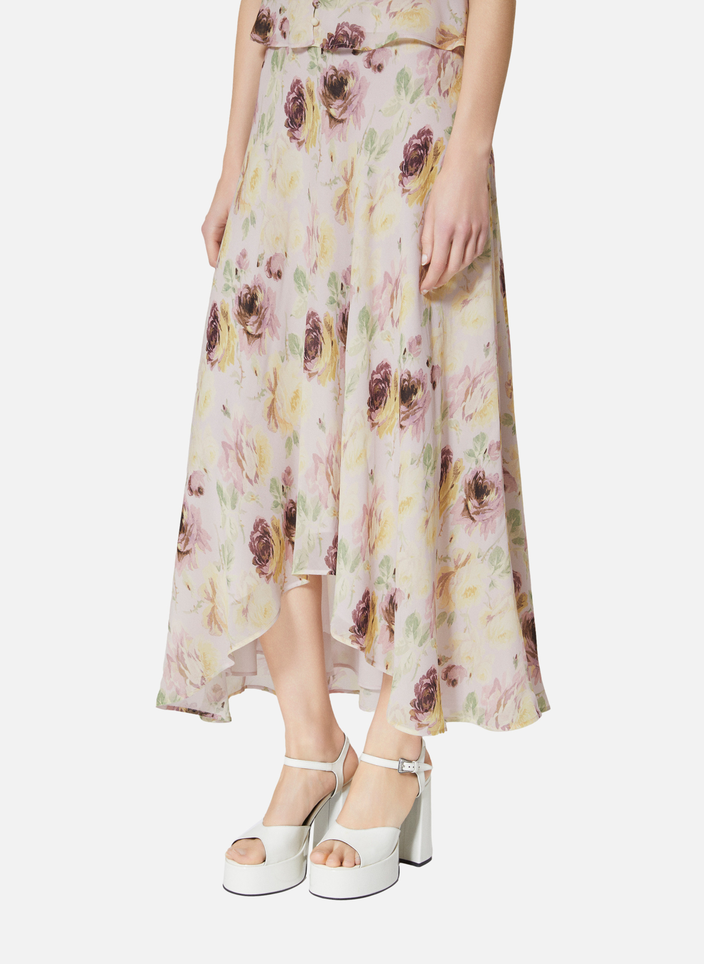 Jupe longue imprimé THE KOOPLES Rose