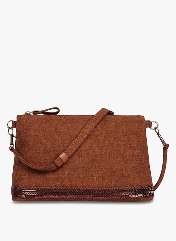 Umhängetasche aus leinen Orange Vanessa bruno - Damen