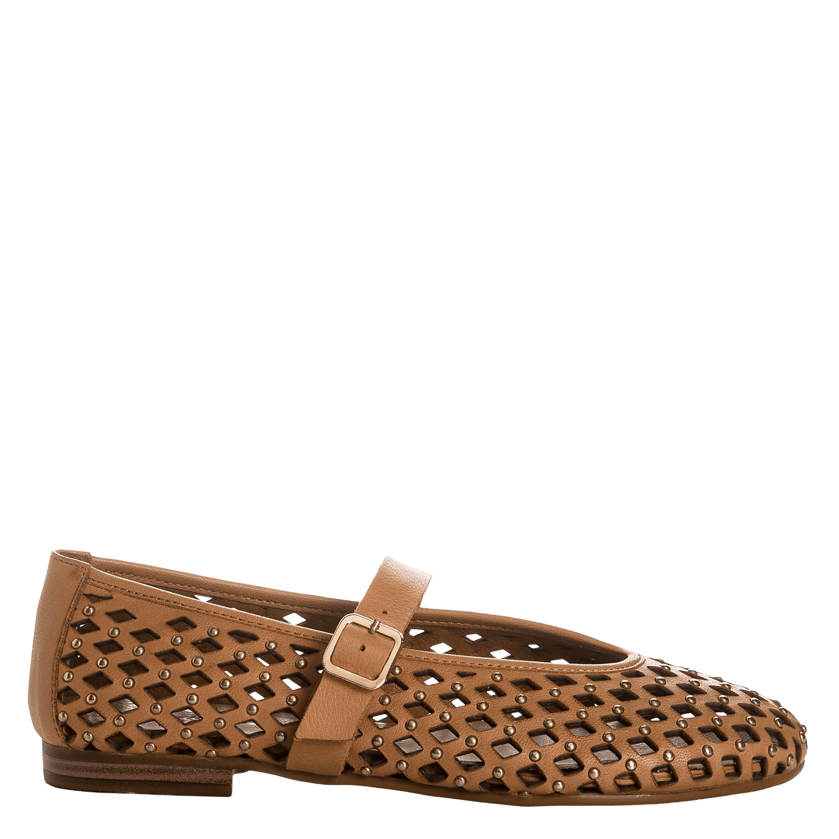 Ballerines en cuir ajourées REQINS